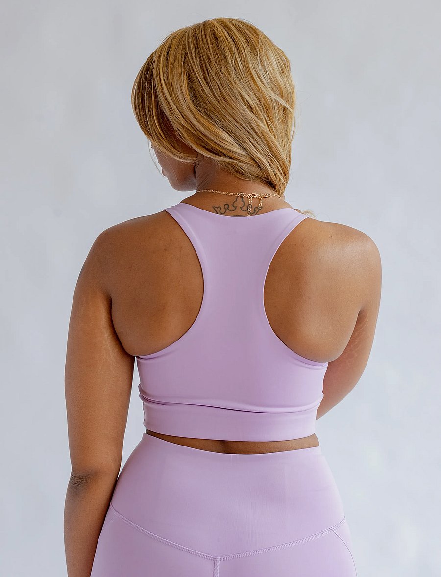Girlfriend Collective - Paloma Bra - sportinės liemenėlės: vidutiniškai prilaikančios - lilac - 4