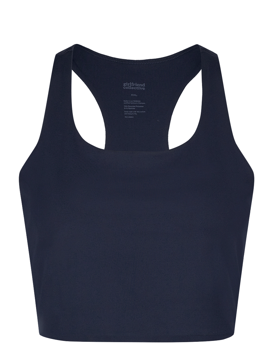 Girlfriend Collective - Paloma Bra - mittlerer halt - midnight - 1