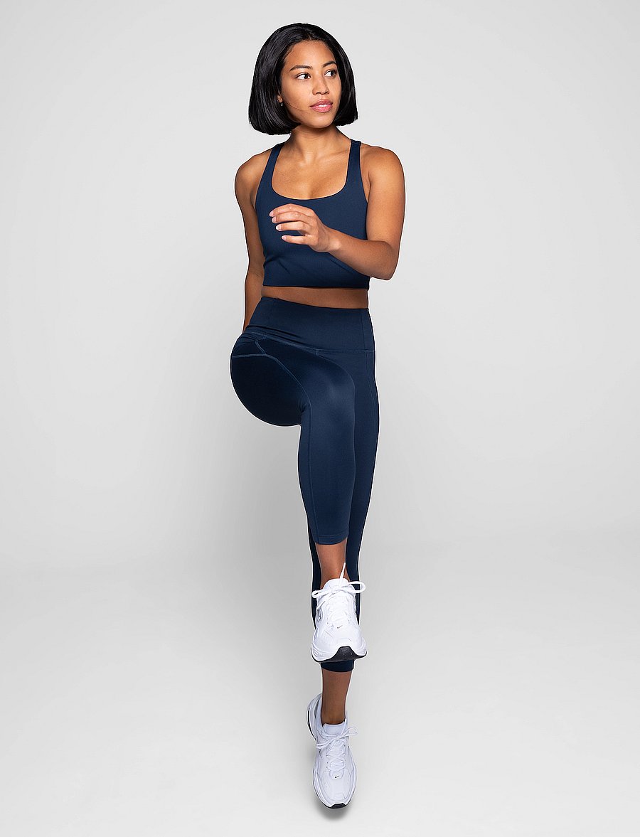 Girlfriend Collective - Paloma Bra - mittlerer halt - midnight - 0