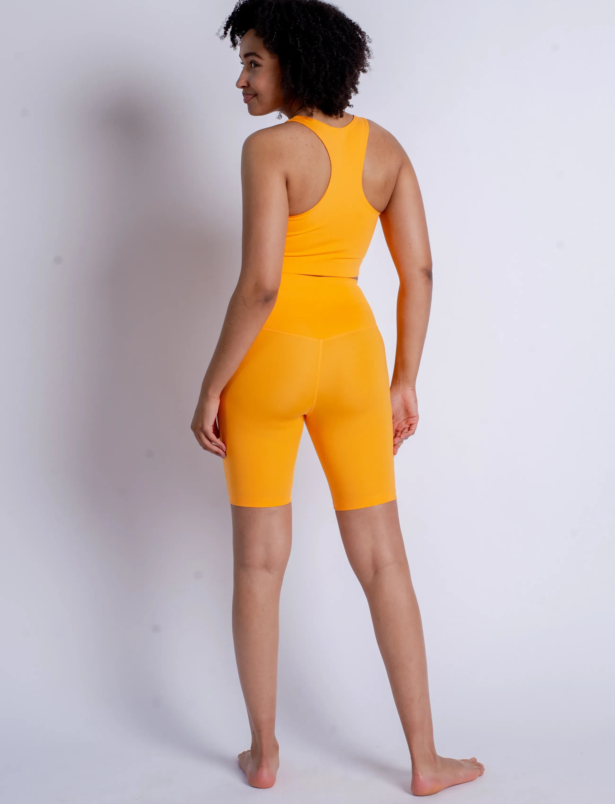 Girlfriend Collective - Paloma Bra - sports bh'er: medium støtte - orange zest - 4