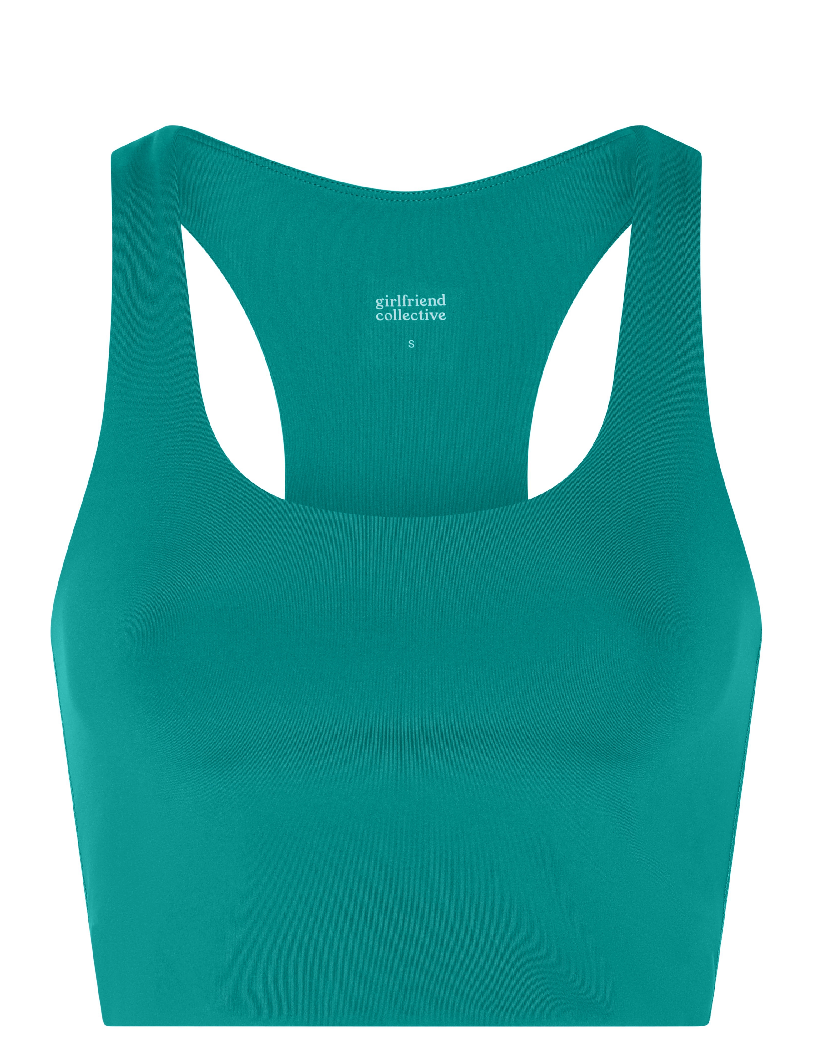Girlfriend Collective Paloma Bra - Sport BH:ar - PEACOCK / green