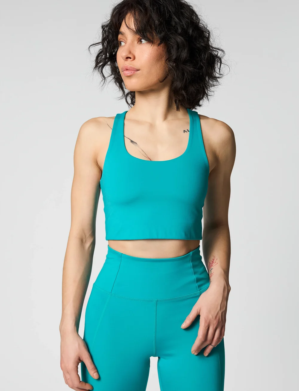 Girlfriend Collective - Paloma Bra - mittlerer halt - peacock - 0