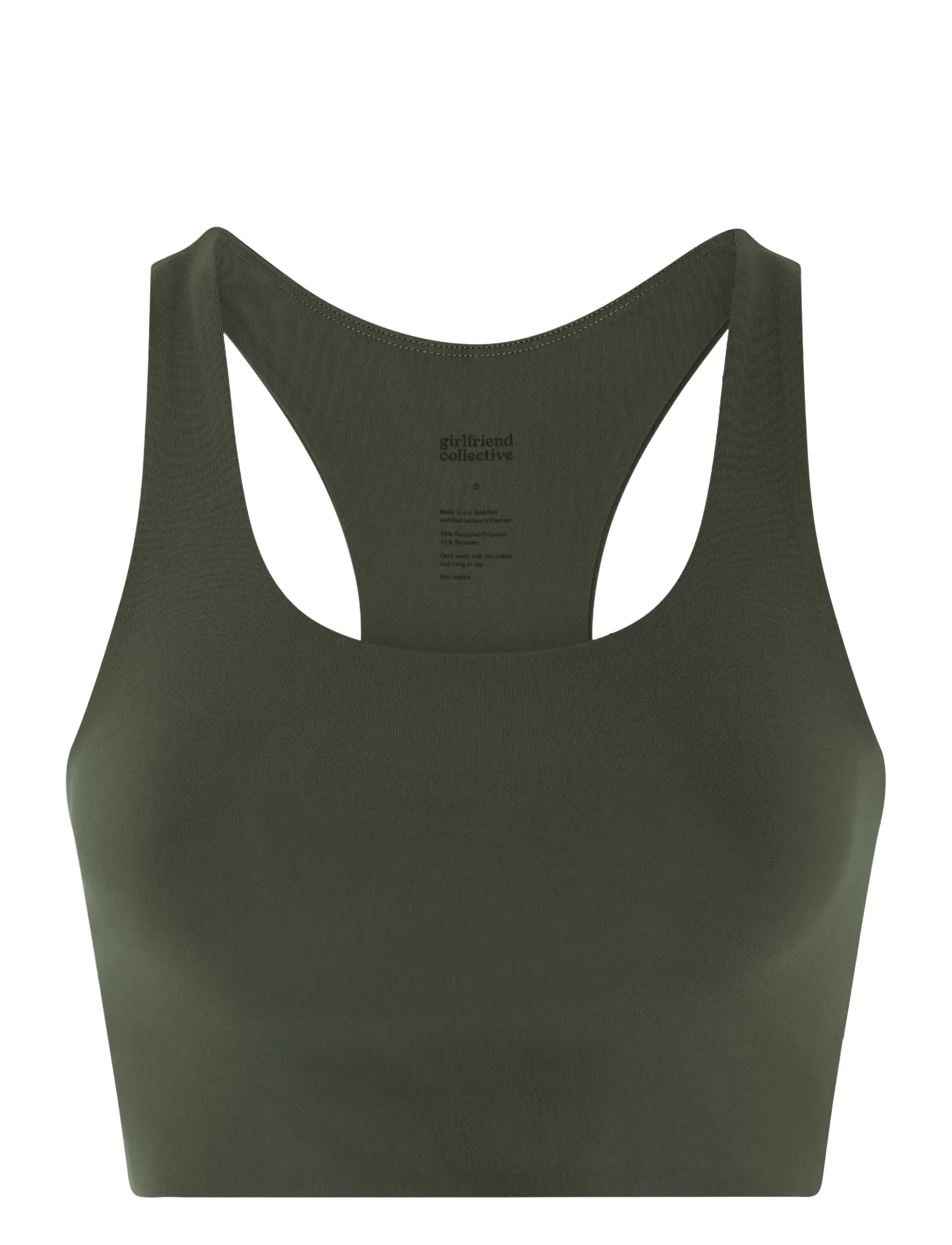 Girlfriend Collective - Paloma Bra - sports bh'er: medium støtte - seaweed - 2