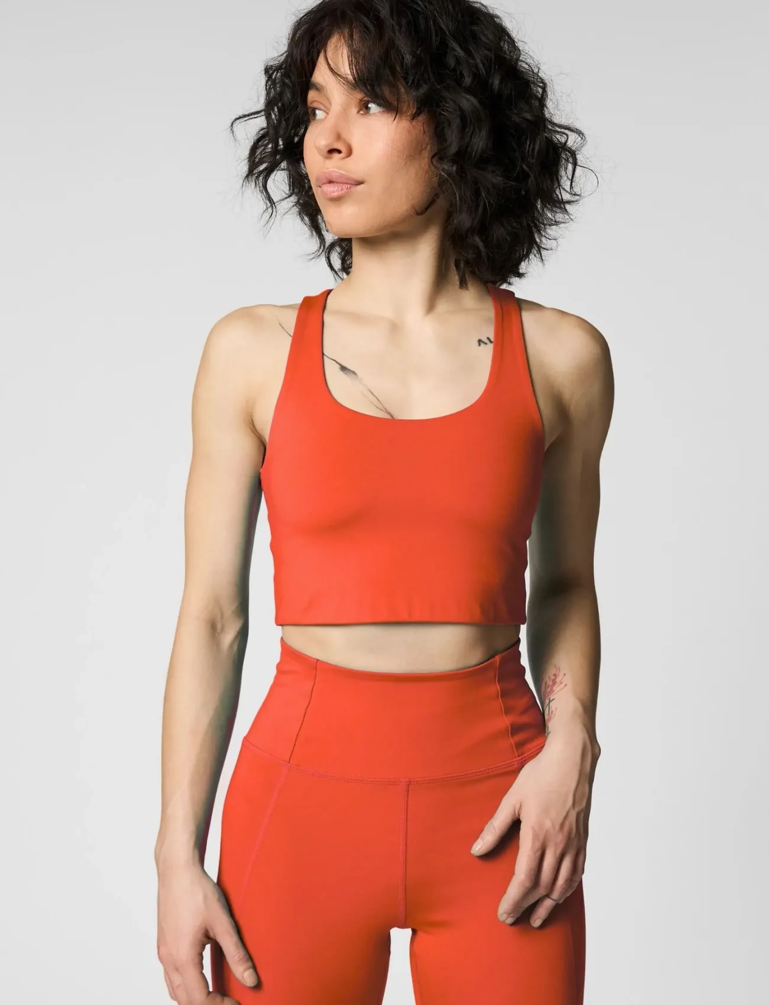 Girlfriend Collective - Paloma Bra - sports bh'er: medium støtte - tart - 0