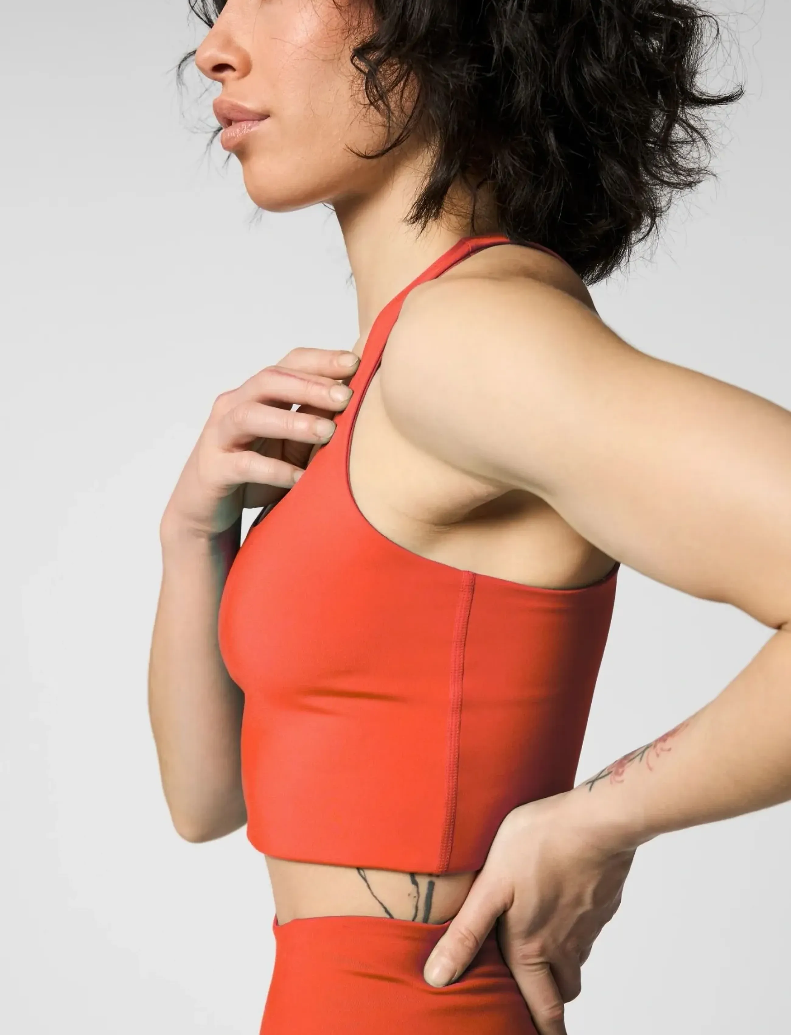 Girlfriend Collective - Paloma Bra - sports bh'er: medium støtte - tart - 4