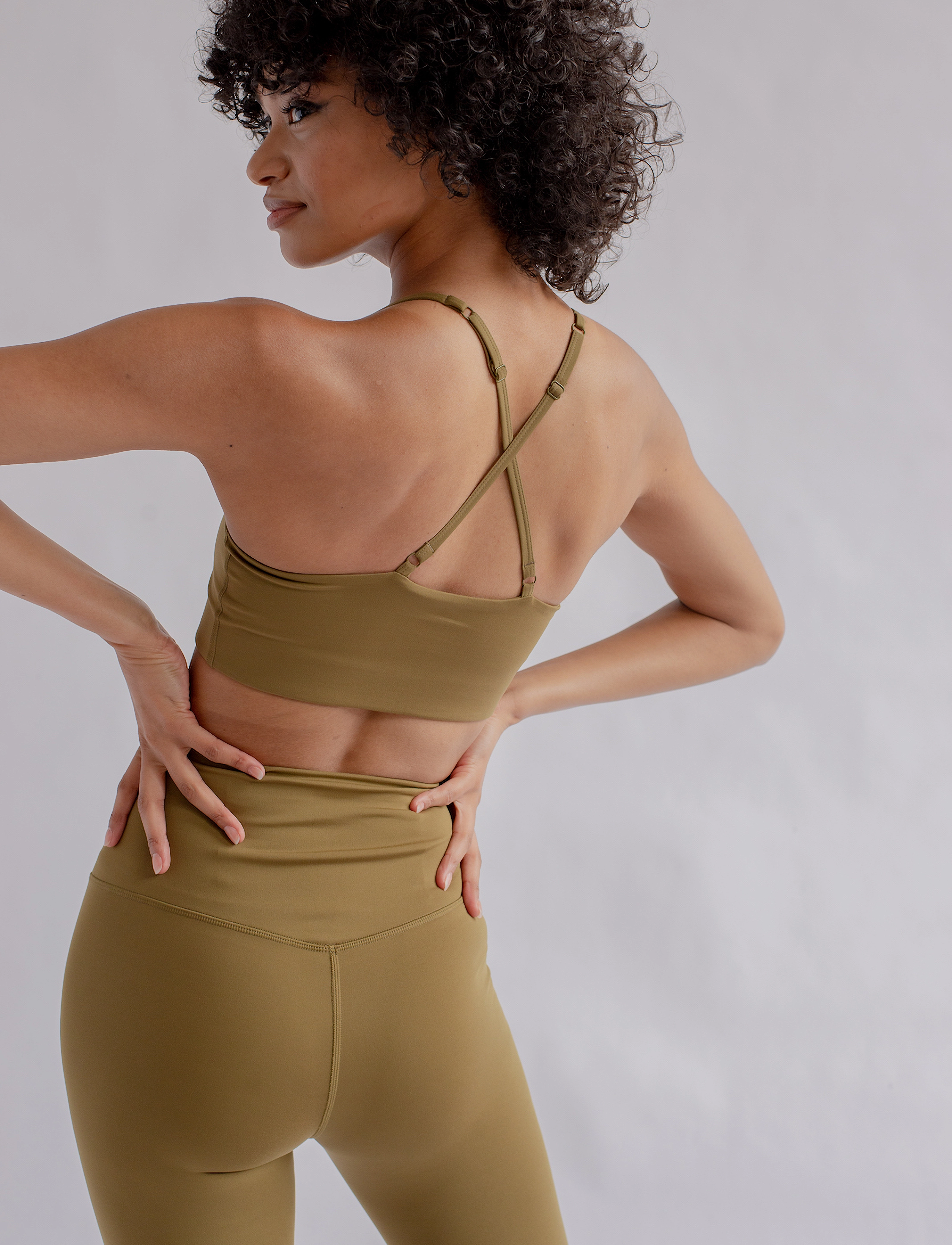 Girlfriend Collective - Float Juliet Strappy Bra - sports bh'er: lav støtte - fern - 3