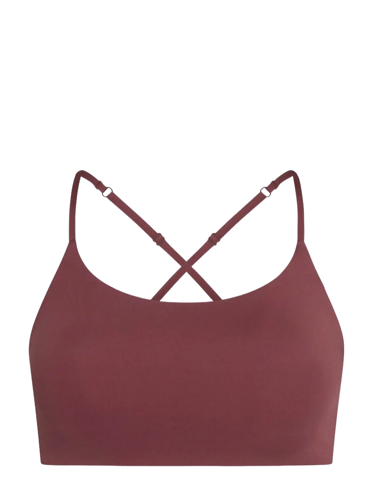Girlfriend Collective Float Juliet Strappy Bra - BH'er - FIG / burgundy