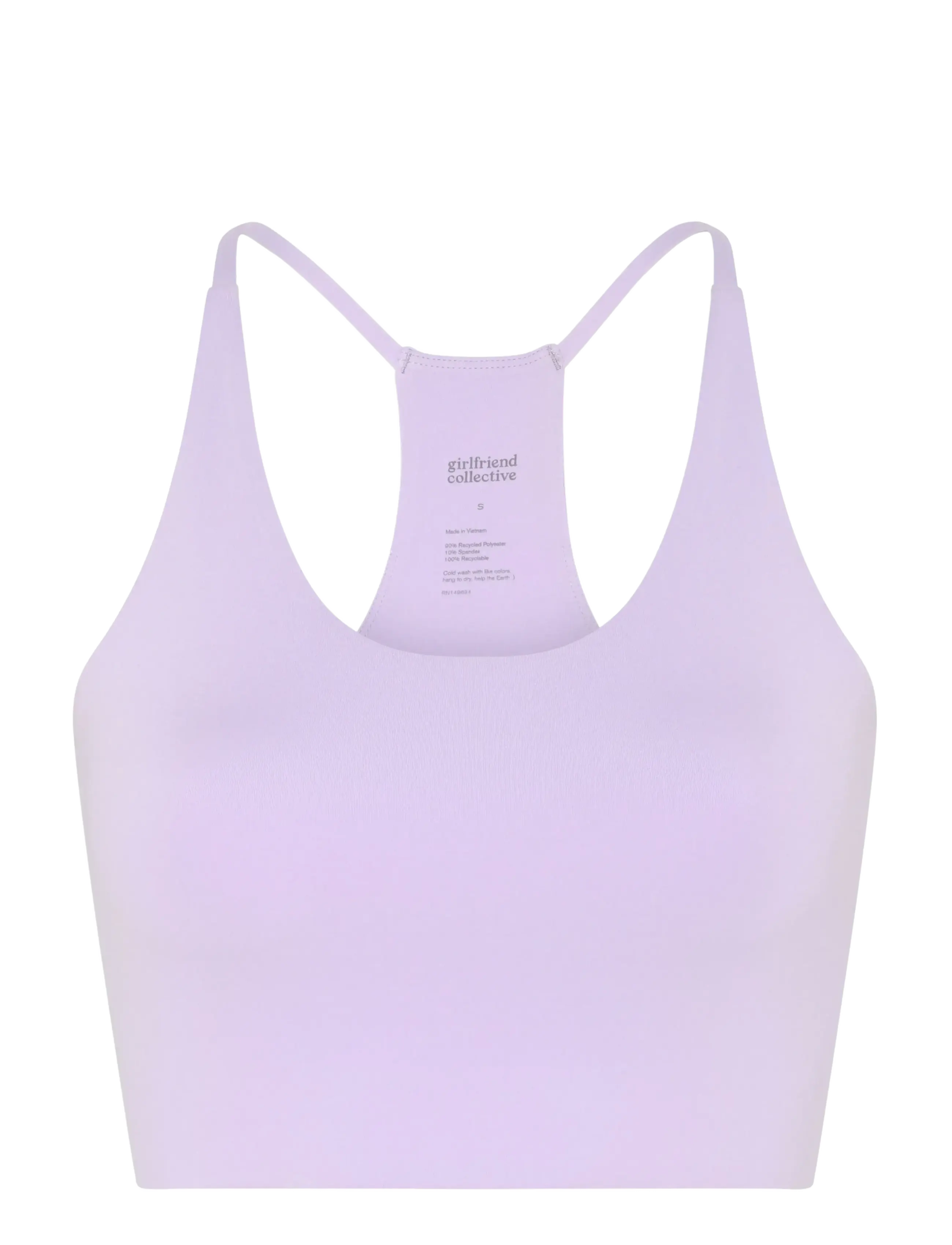 GIRLFRIEND COLLECTIVE Float Cleo Halter BH Lila - XXS - Damen