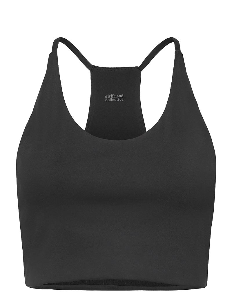 Girlfriend Collective - Float Cleo Halter Bra - låg support - black - 1