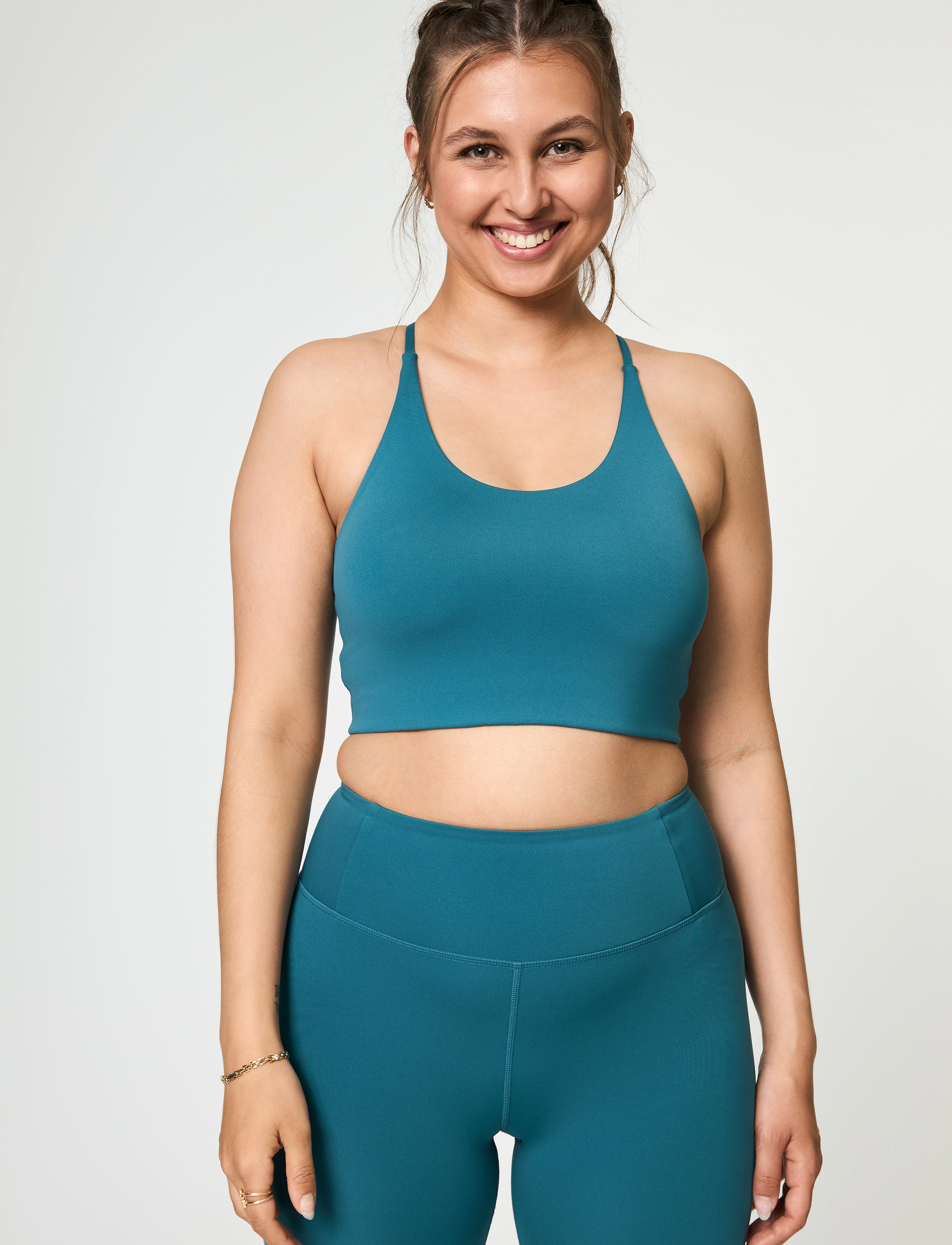 Girlfriend Collective - Float Cleo Halter Bra - sports bh'er: lav støtte - dark ixia - 5
