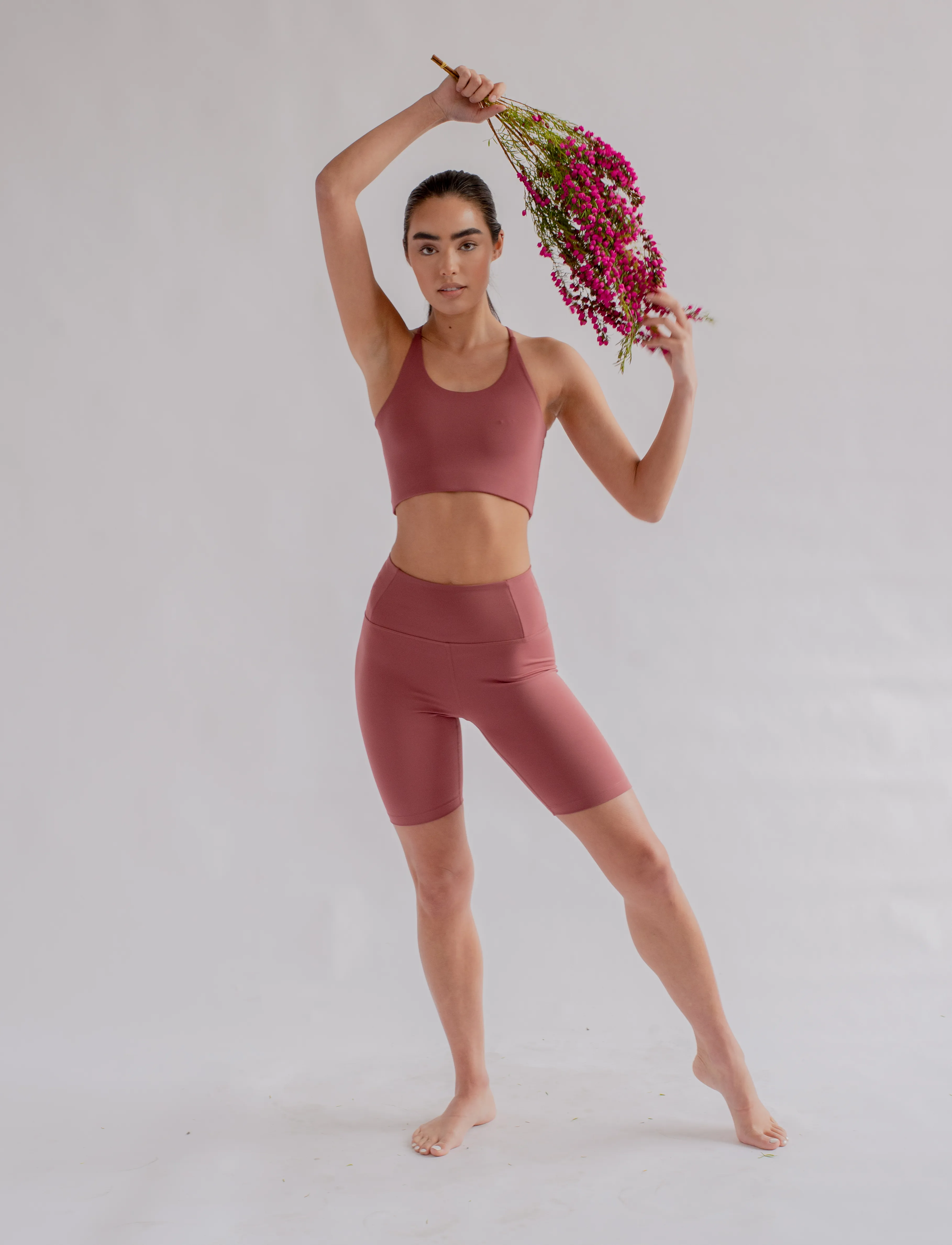 Girlfriend Collective - Float Cleo Halter Bra - sports bh'er: lav støtte - fig - 4