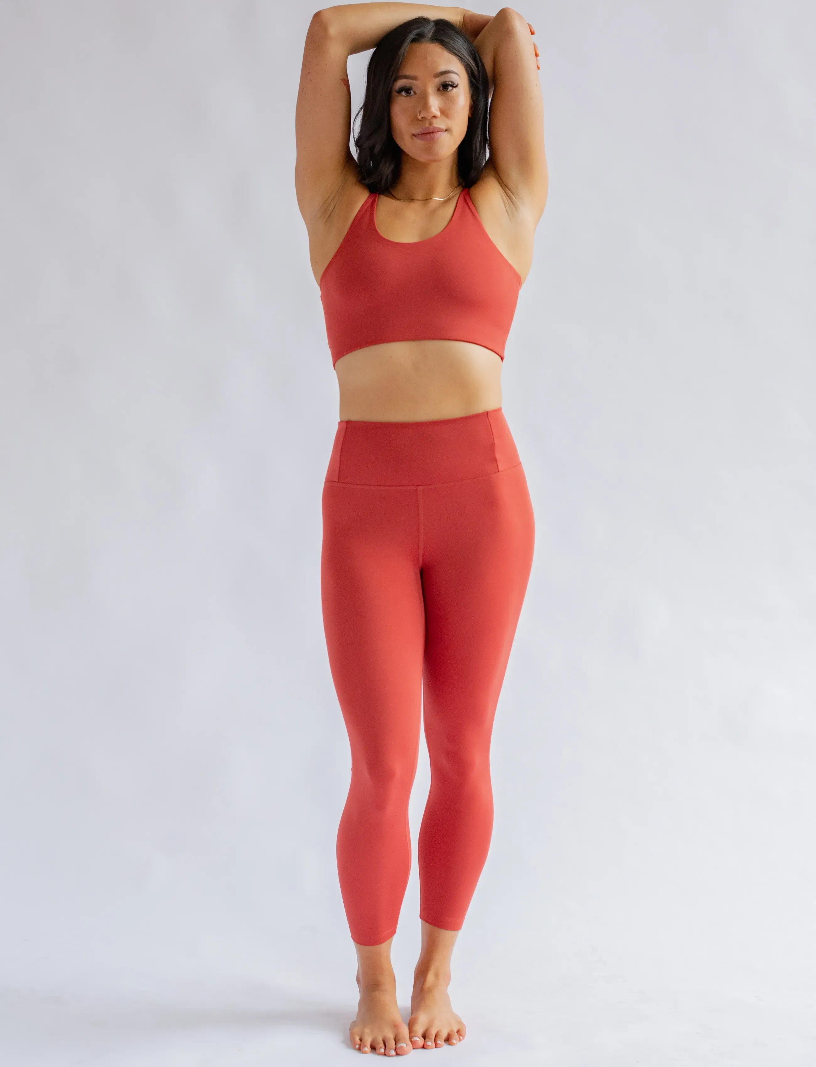 Girlfriend Collective - Float Cleo Halter Bra - sports bh'er: lav støtte - lava - 3