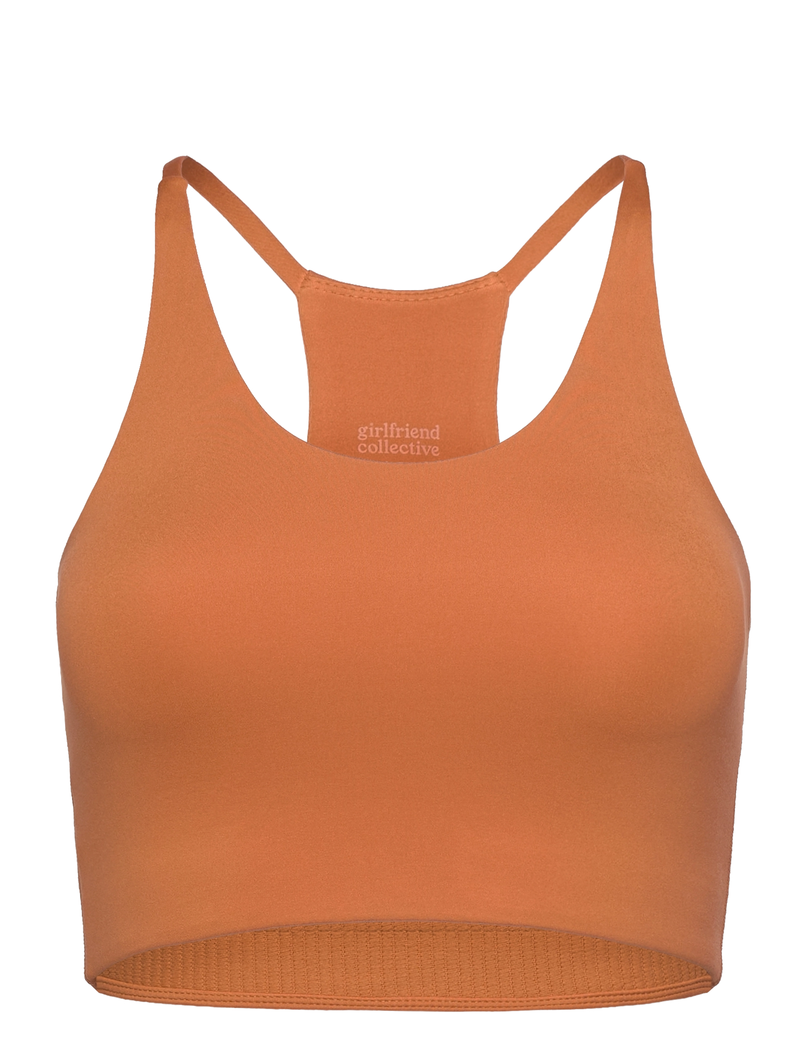 GIRLFRIEND COLLECTIVE Float Cleo Halter BH Orange - XS - Damen