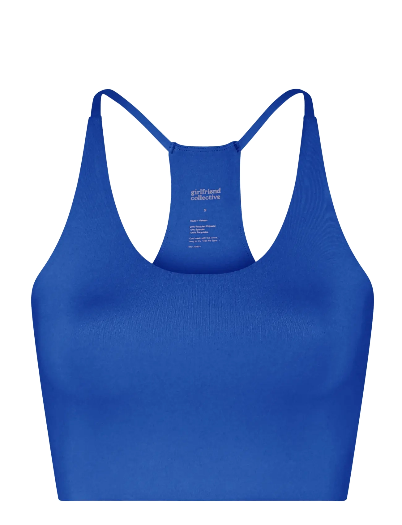 Girlfriend Collective Float Cleo Halter Bra - Undertøj - ULTRAMARINE / blue