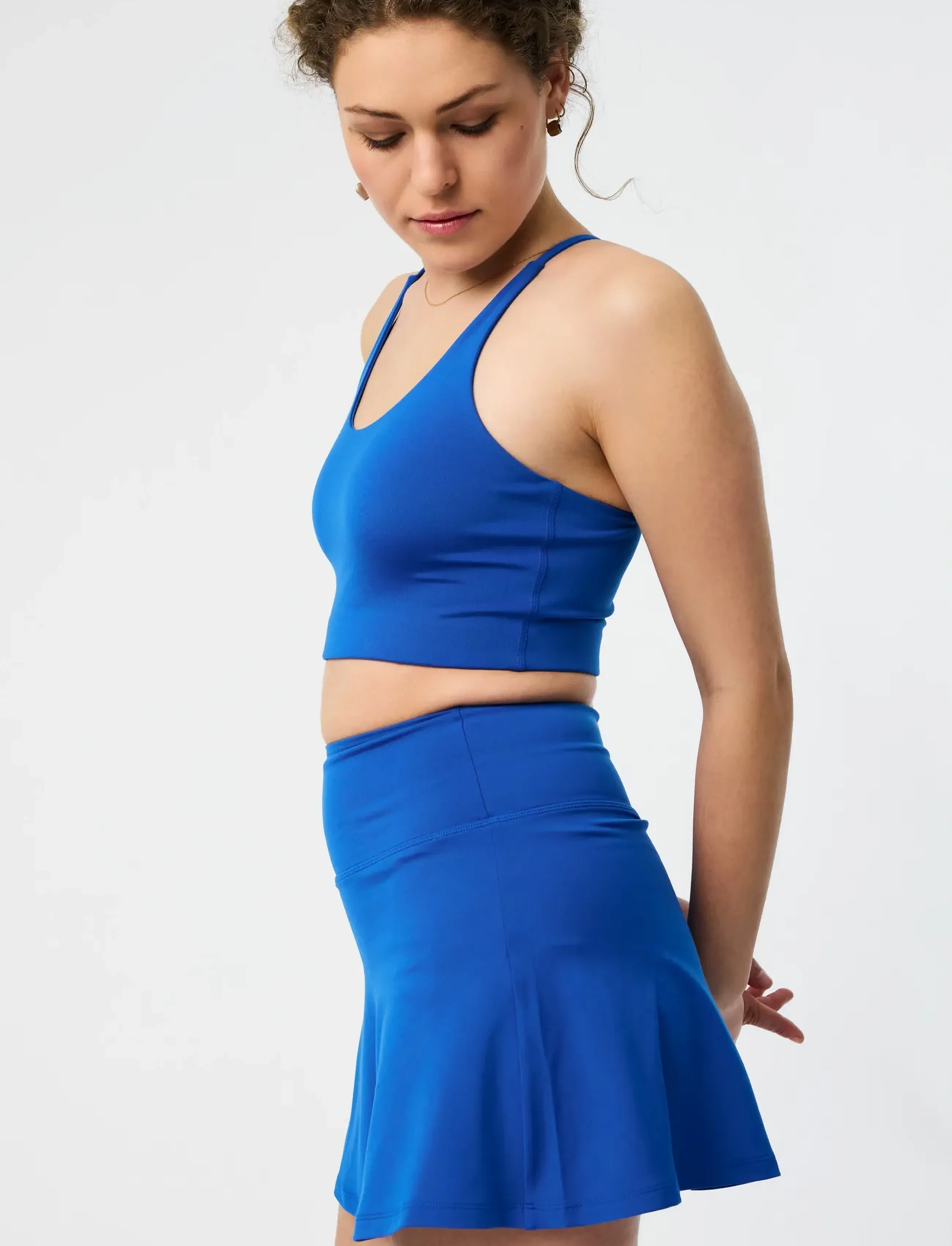 Girlfriend Collective - Float Cleo Halter Bra - spordirinnahoidjad: madal - ultramarine - 3