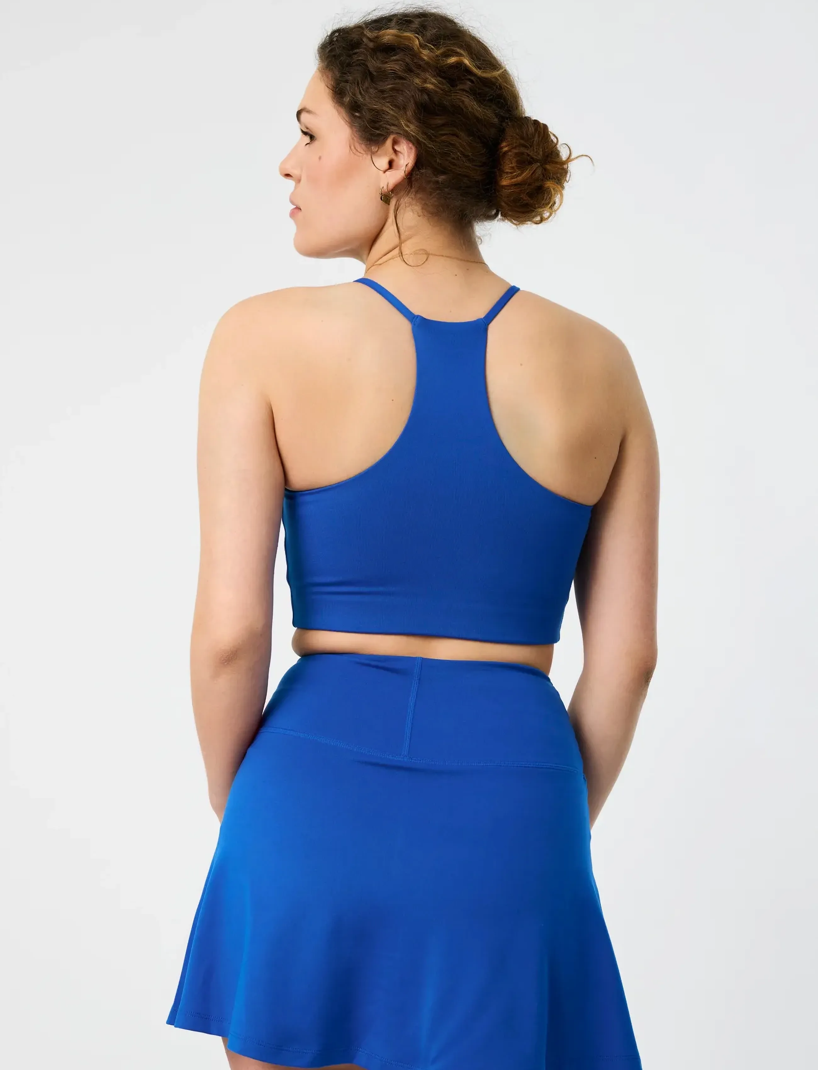 Girlfriend Collective - Float Cleo Halter Bra - spordirinnahoidjad: madal - ultramarine - 4
