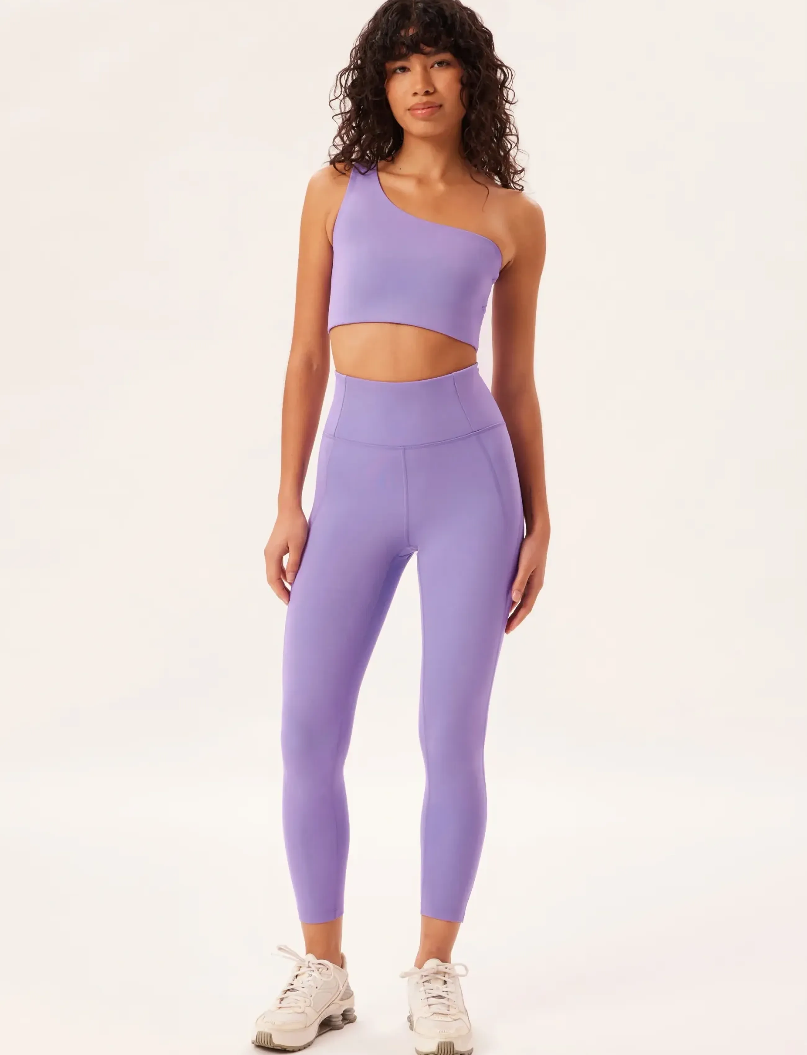 Girlfriend Collective - Bianca Bra, One Shoulder - sports bh'er: medium støtte - bougainvillea - 2
