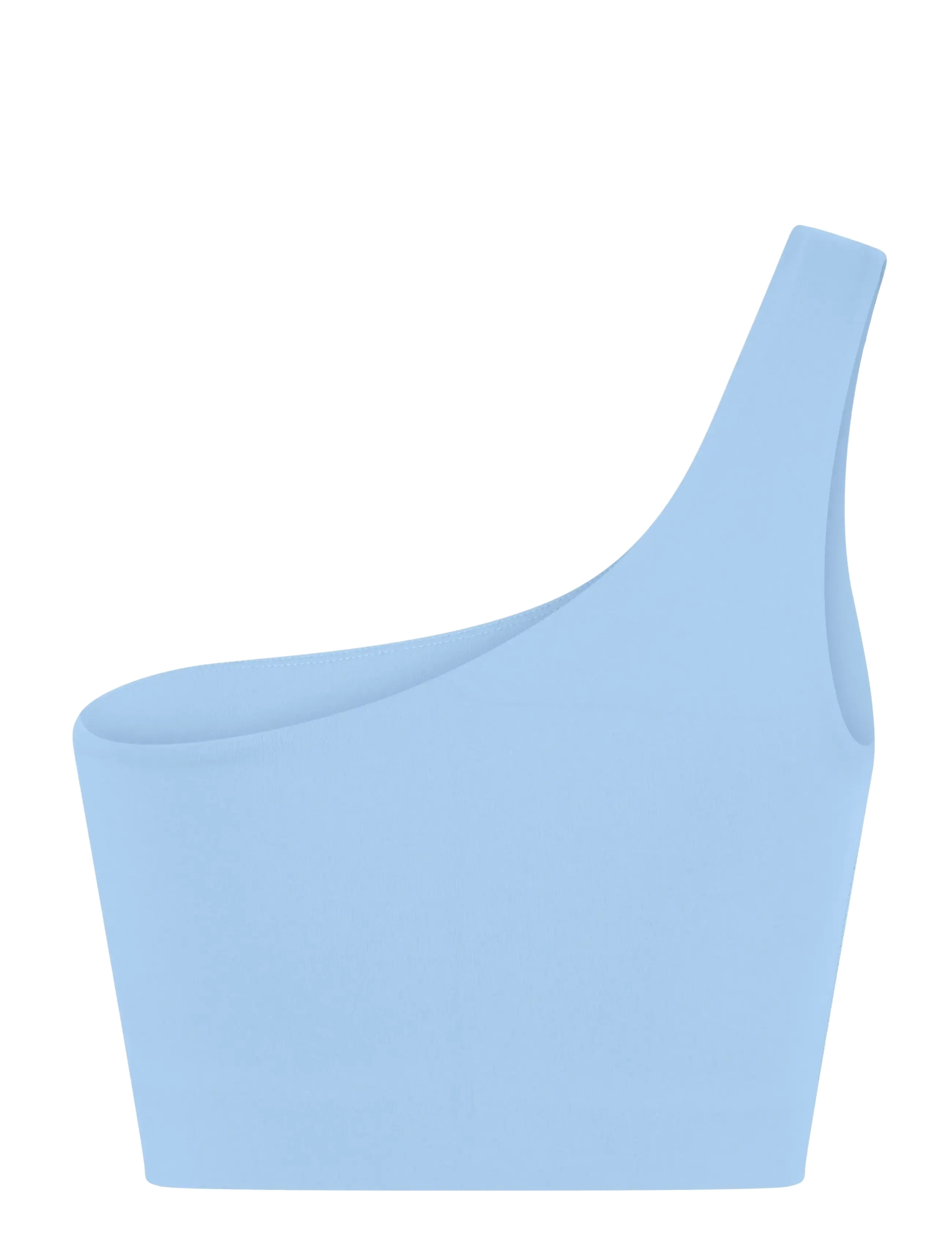 Girlfriend Collective - Bianca Bra, One Shoulder - sports bh'er: medium støtte - cerulean - 2