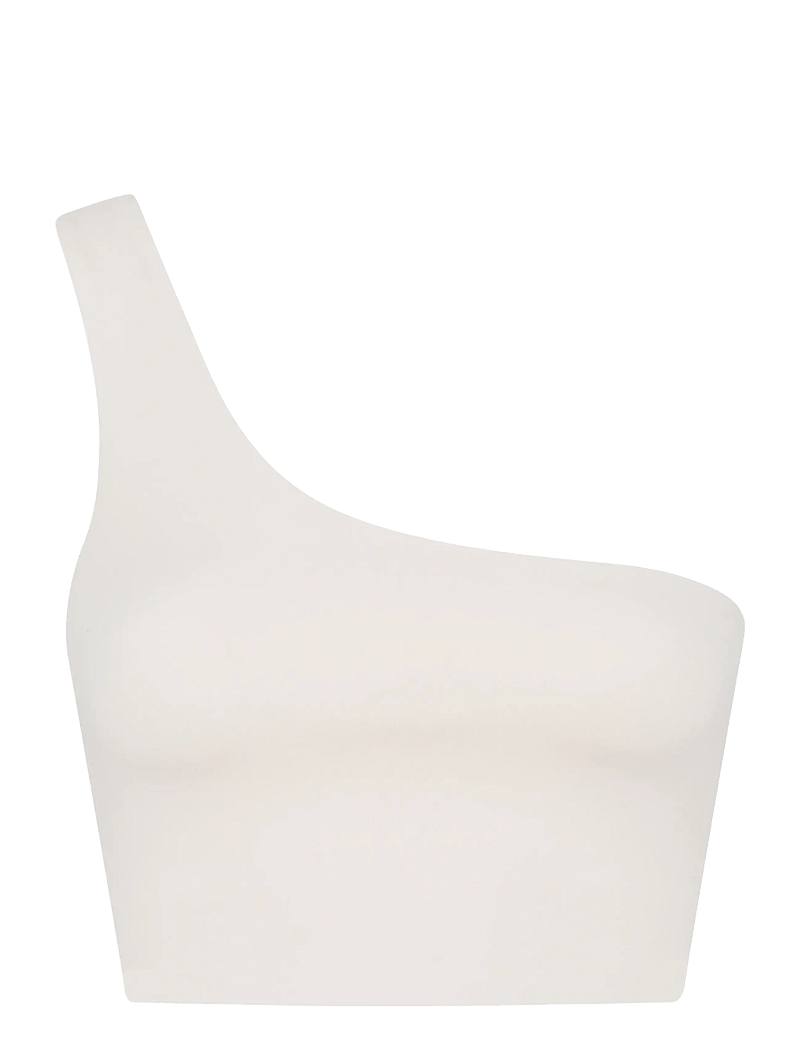 Girlfriend Collective - Bianca Bra, One Shoulder - medium support - ivory - 1