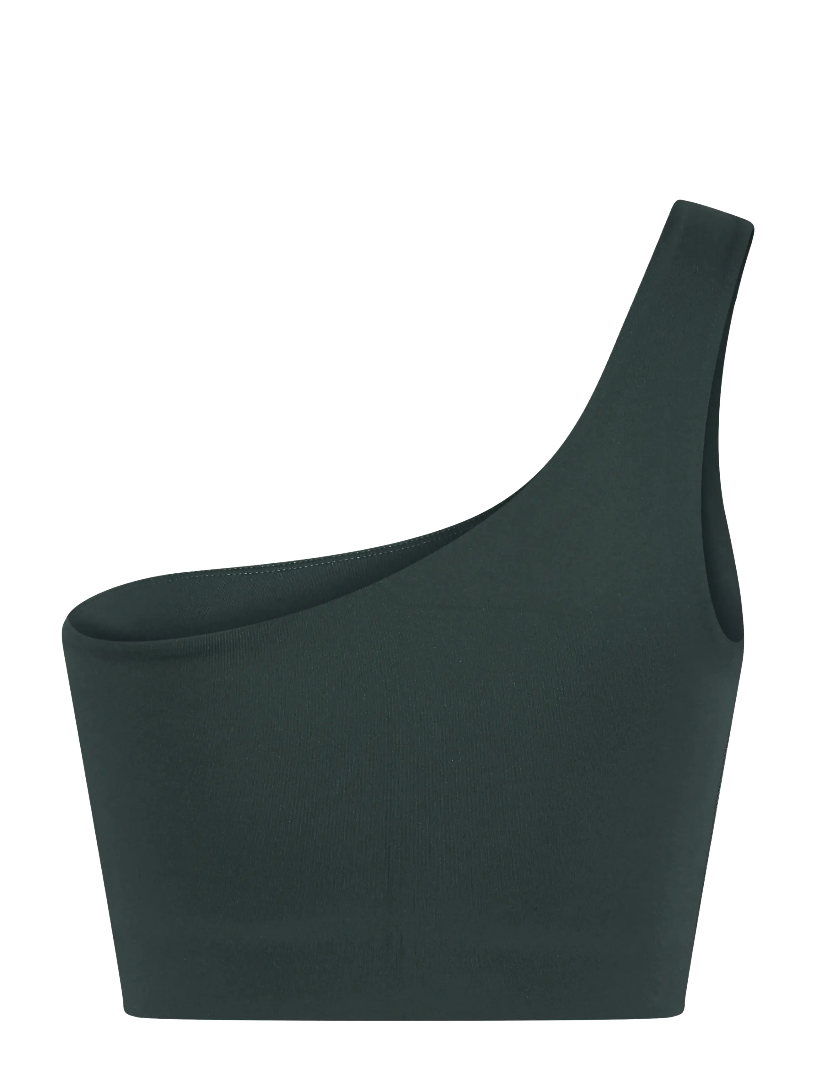 Girlfriend Collective - Bianca Bra, One Shoulder - sports bh'er: medium støtte - moss - 1
