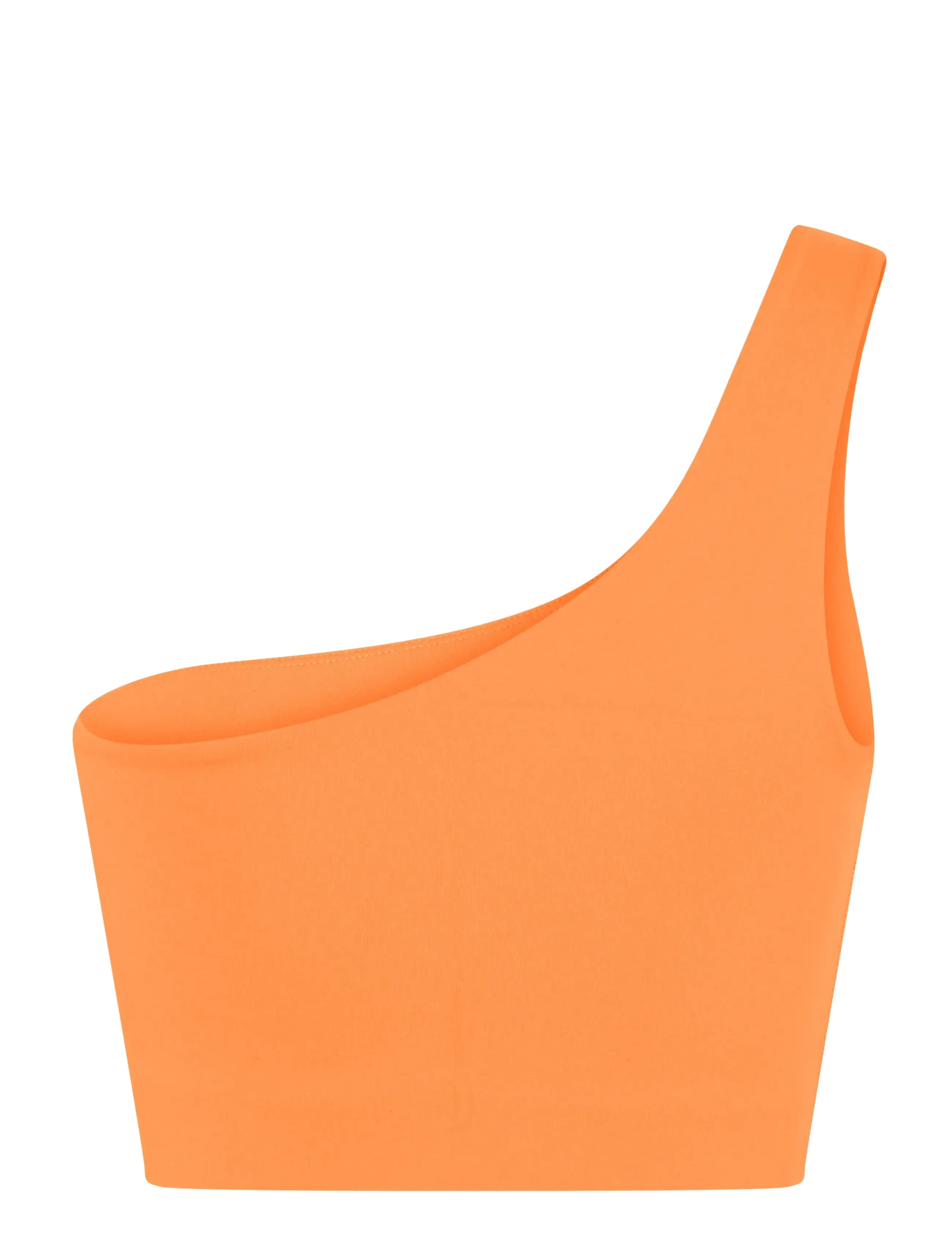 Girlfriend Collective - Bianca Bra, One Shoulder - spordirinnahoidjad: keskmine - orange zest - 2