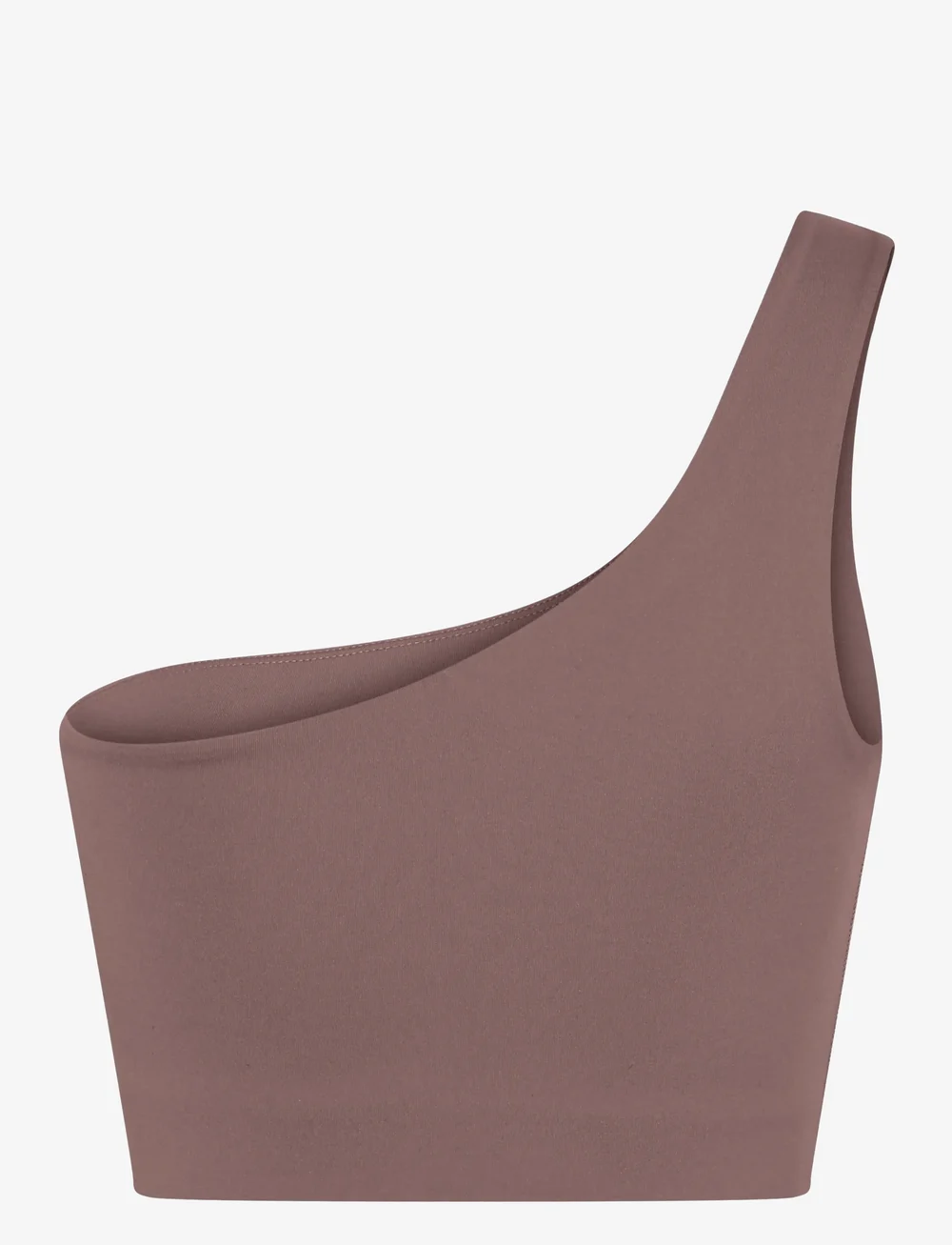 Girlfriend Collective - Bianca Bra, One Shoulder - sport brjóstahaldarar: miðlungs stuðningur - porcini - 2