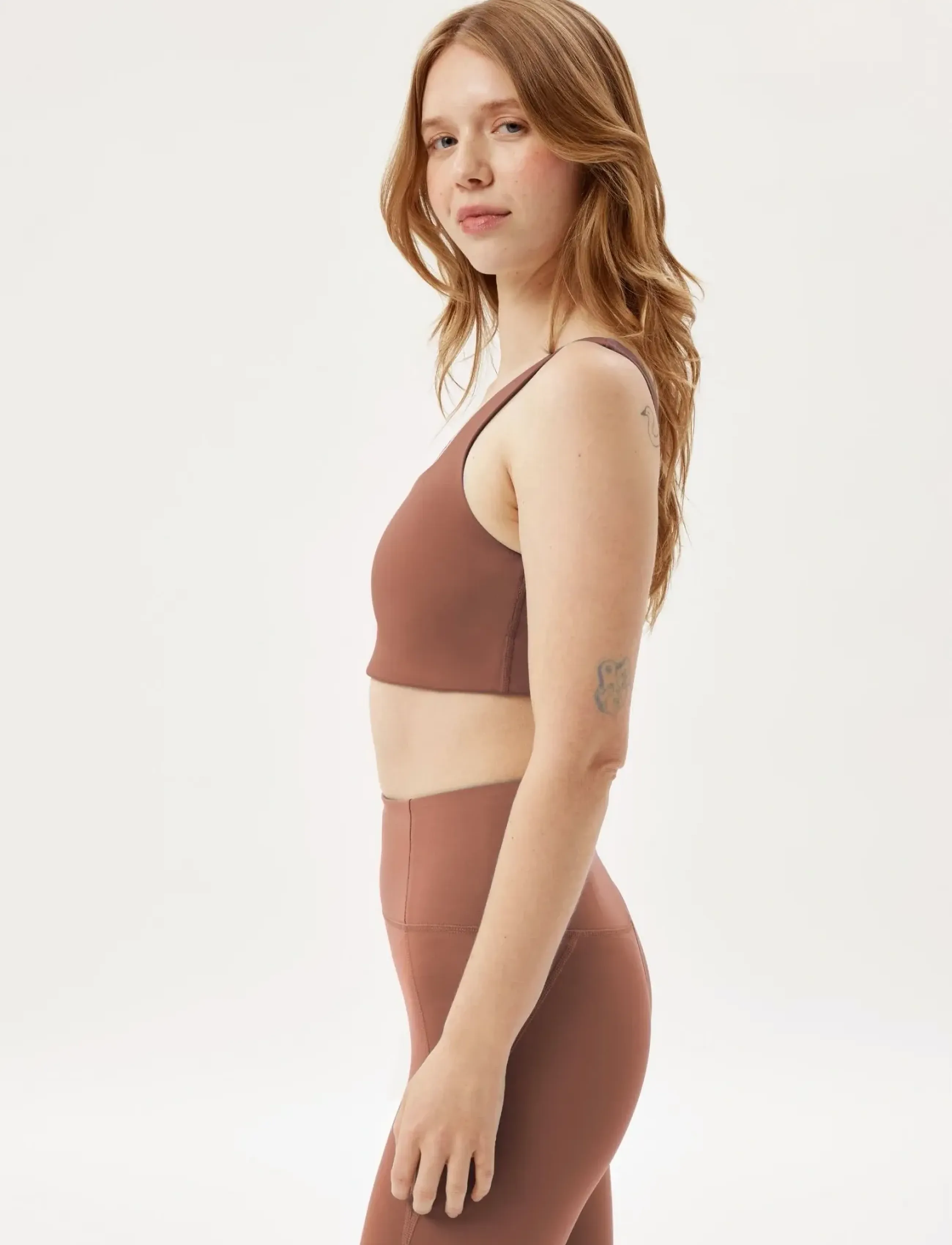 Girlfriend Collective - Tommy Bra, Square-Neck - sports bh'er: medium støtte - antler - 4