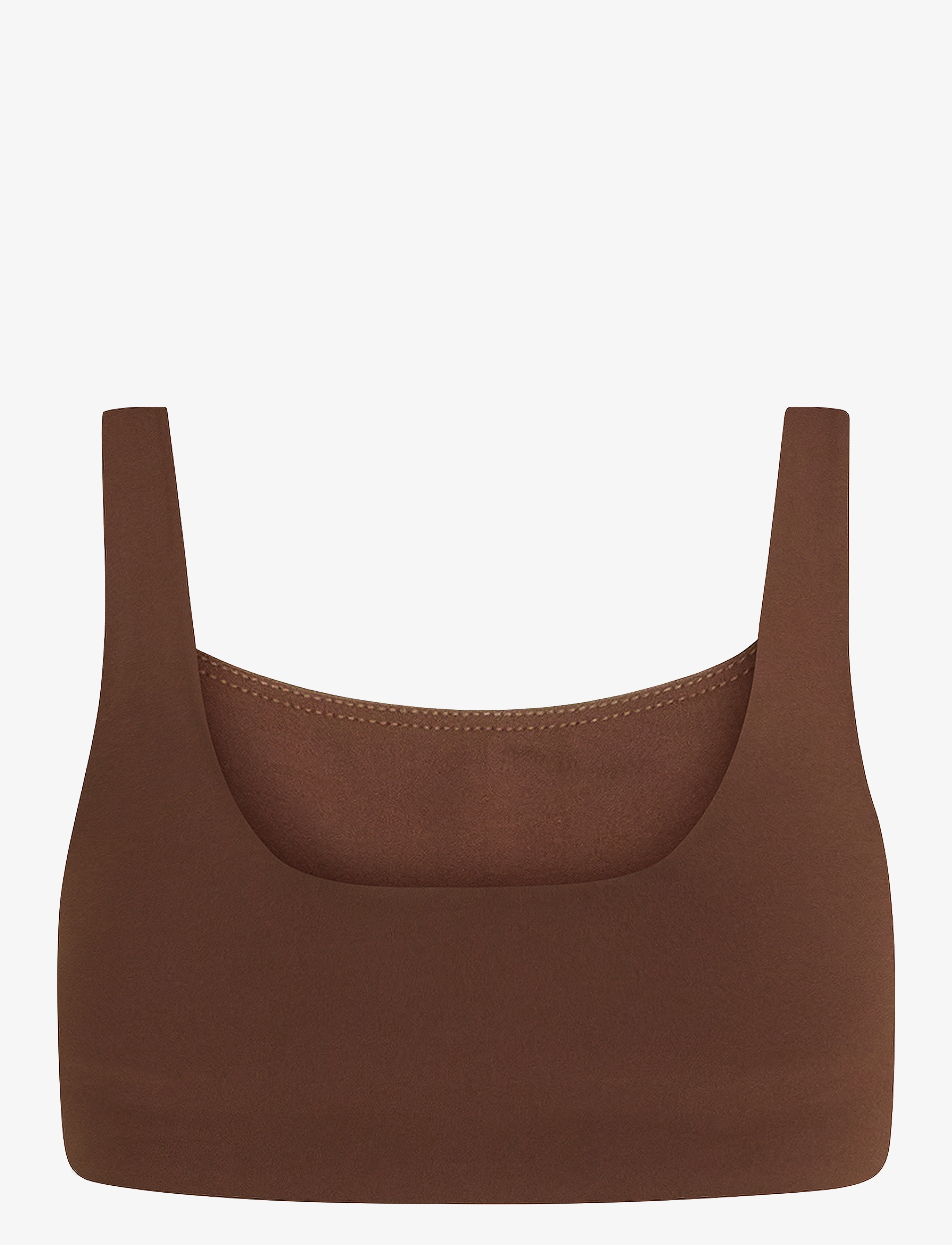 Girlfriend Collective - Tommy Bra, Square-Neck - urheiluliivit: medium tuki - earth - 2