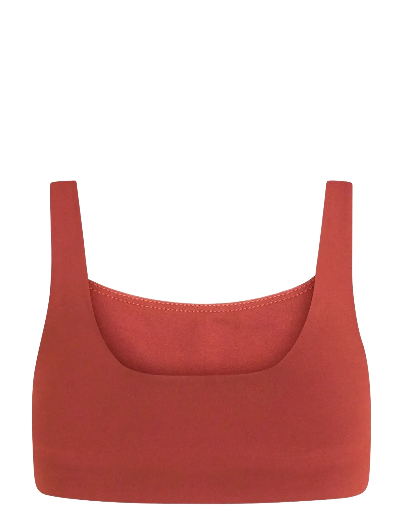 Girlfriend Collective - Tommy Bra, Square-Neck - sports bh'er: medium støtte - ember - 2