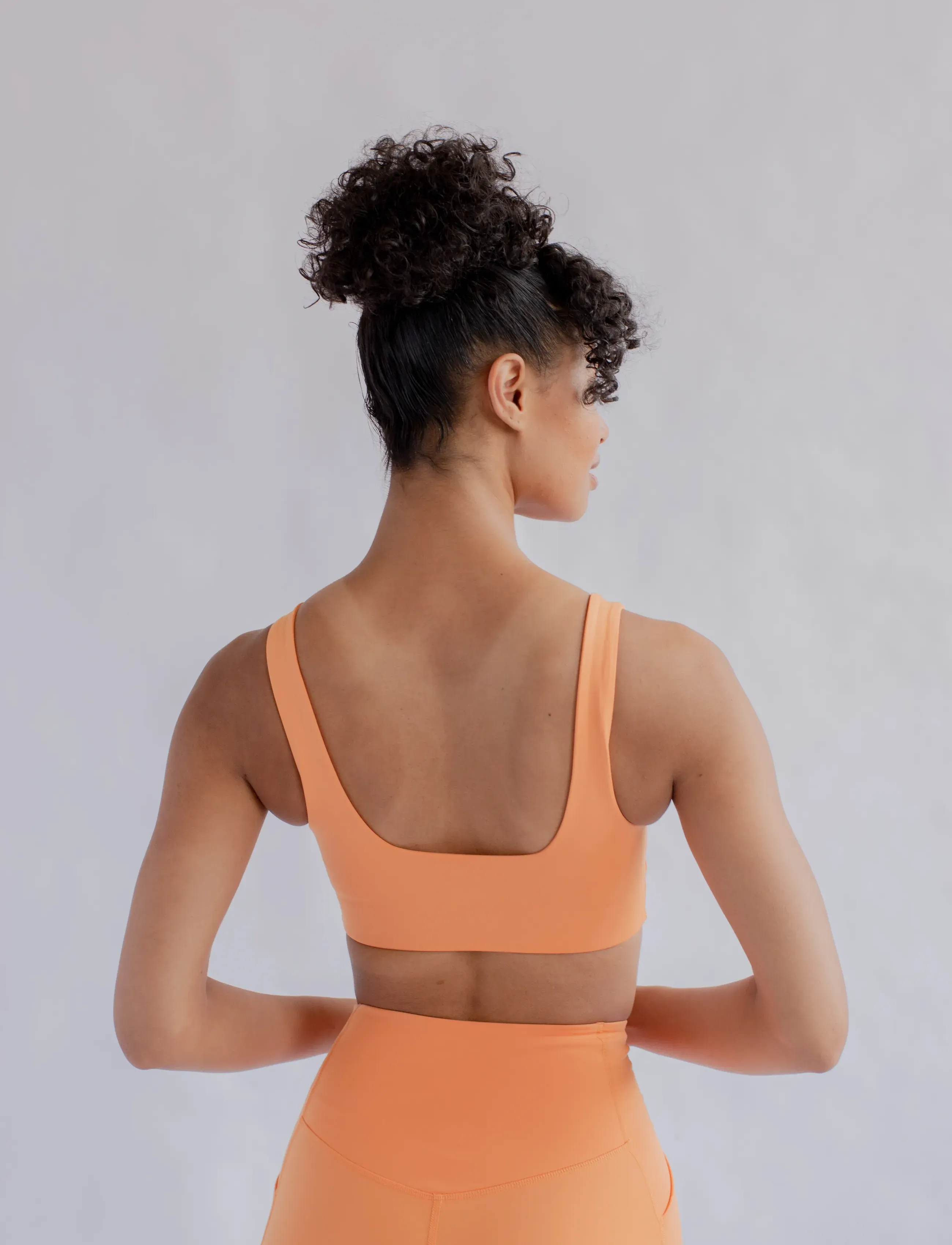 Girlfriend Collective - Tommy Bra, Square-Neck - sports bh'er: medium støtte - horizon - 3