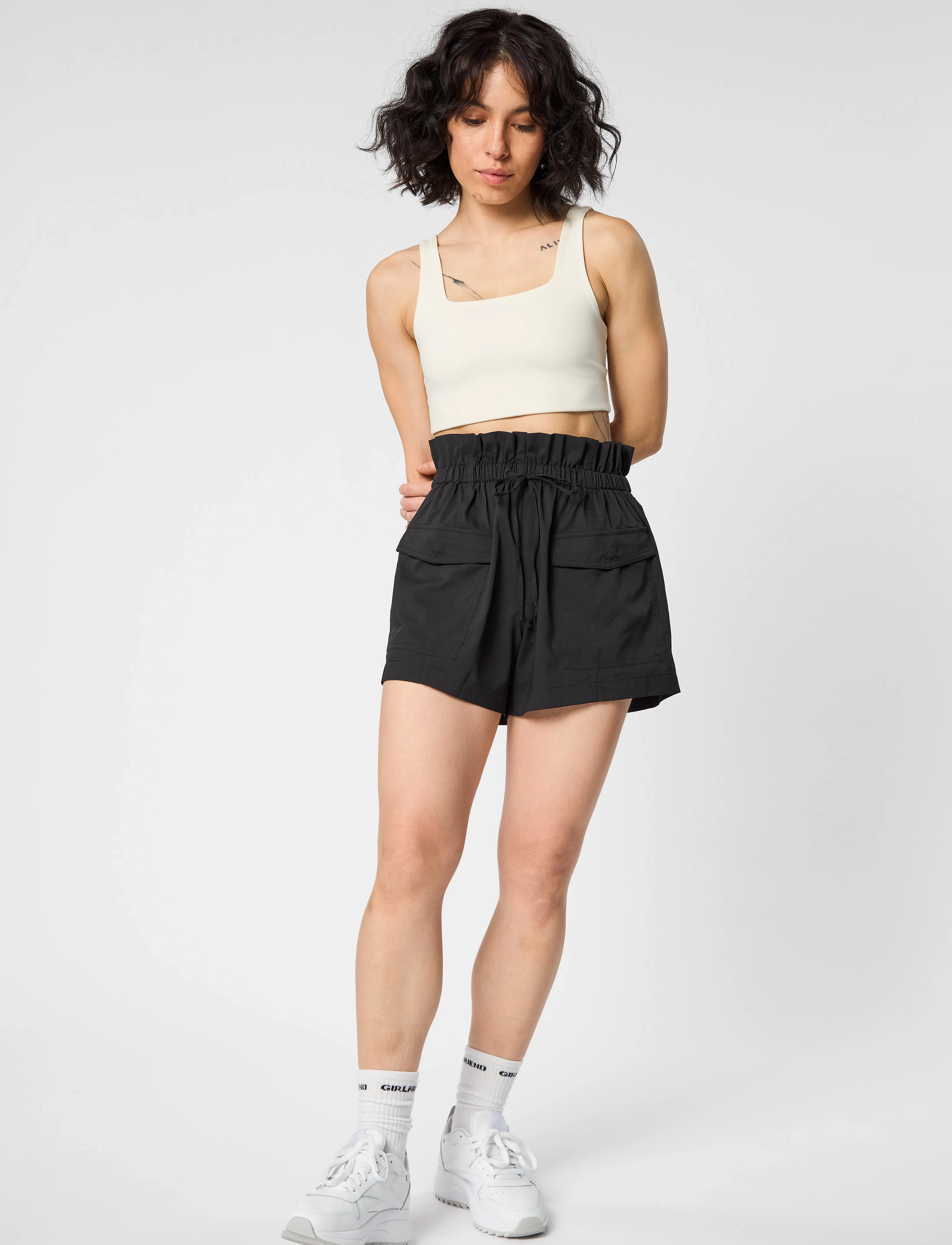 Girlfriend Collective - Tommy Bra, Square-Neck - mittlerer halt - ivory - 3