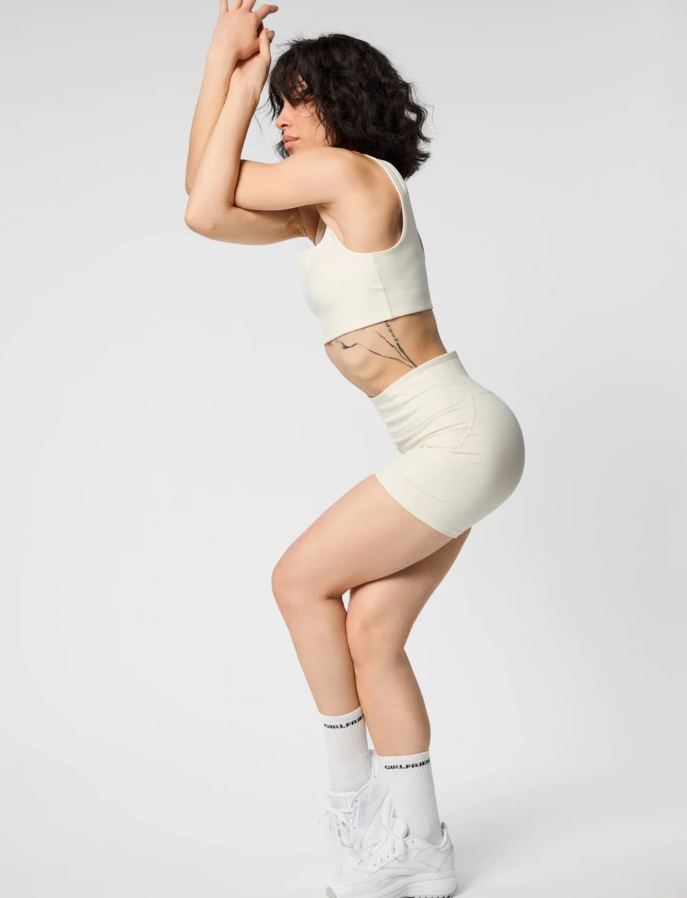 Girlfriend Collective - Tommy Bra, Square-Neck - medium - ivory - 4