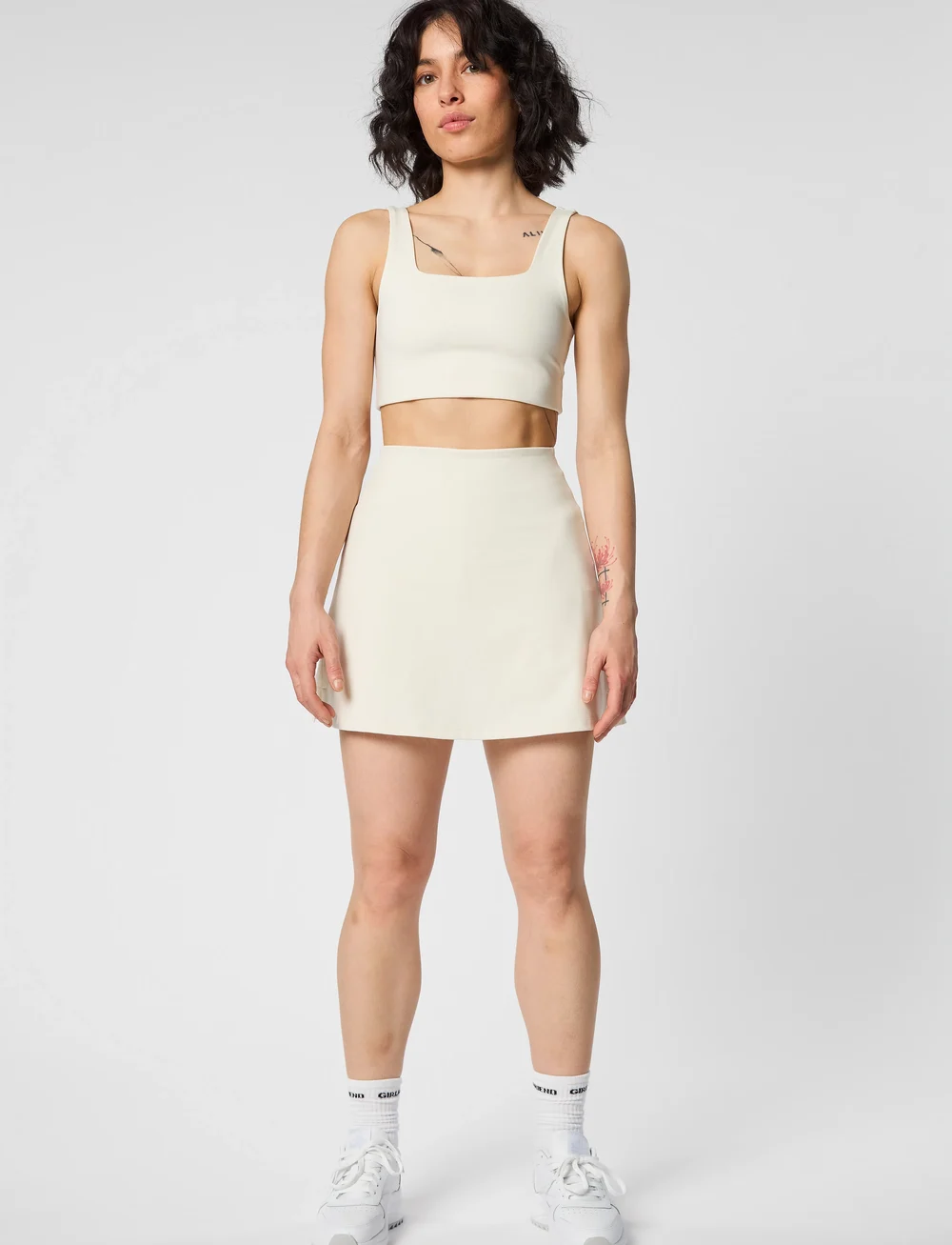 Girlfriend Collective - Tommy Bra, Square-Neck - medium - ivory - 5