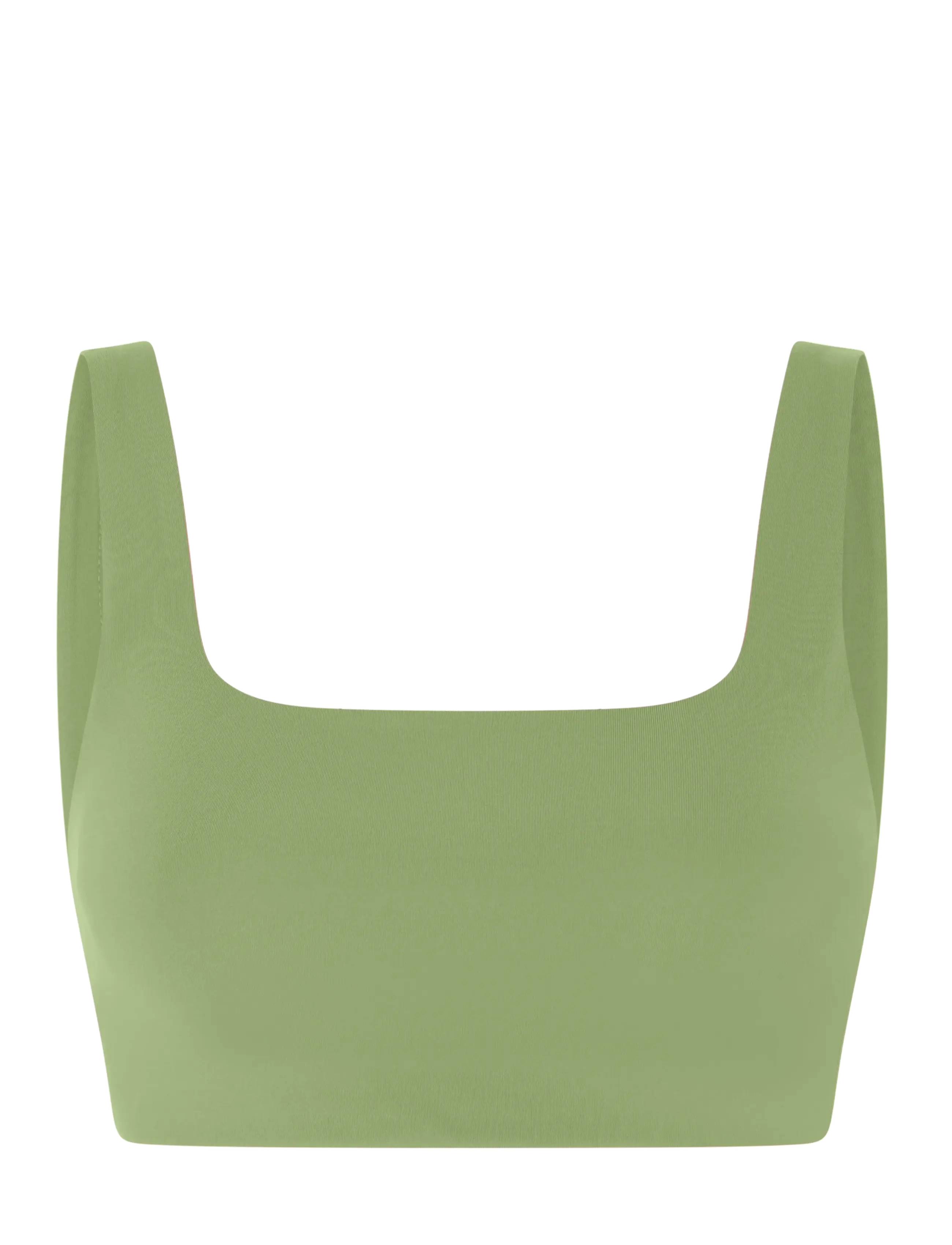 Girlfriend Collective Tommy Bra, Square-Neck - Undertøj - MANTIS / green