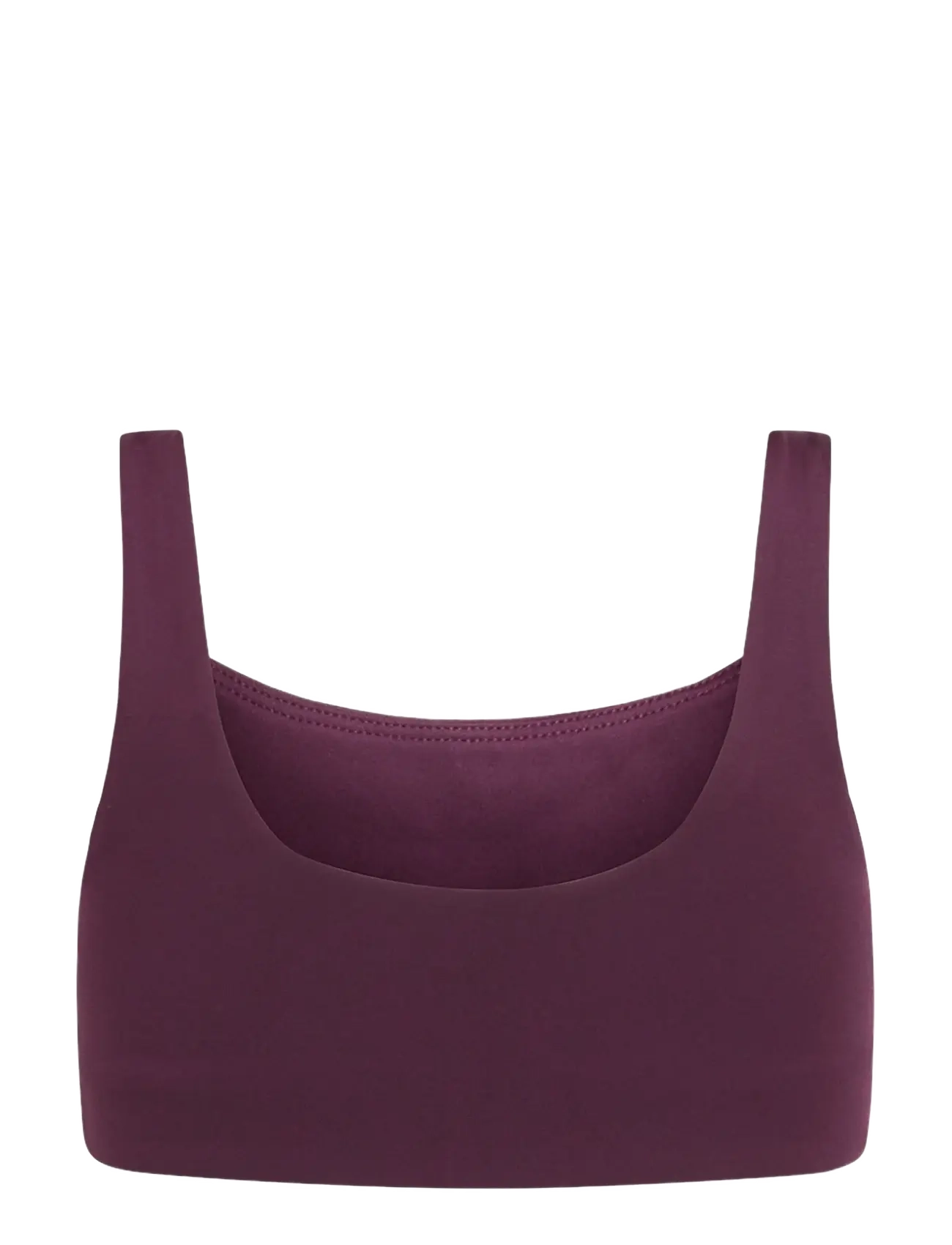Girlfriend Collective - Tommy Bra, Square-Neck - sports bh'er: medium støtte - plum - 2
