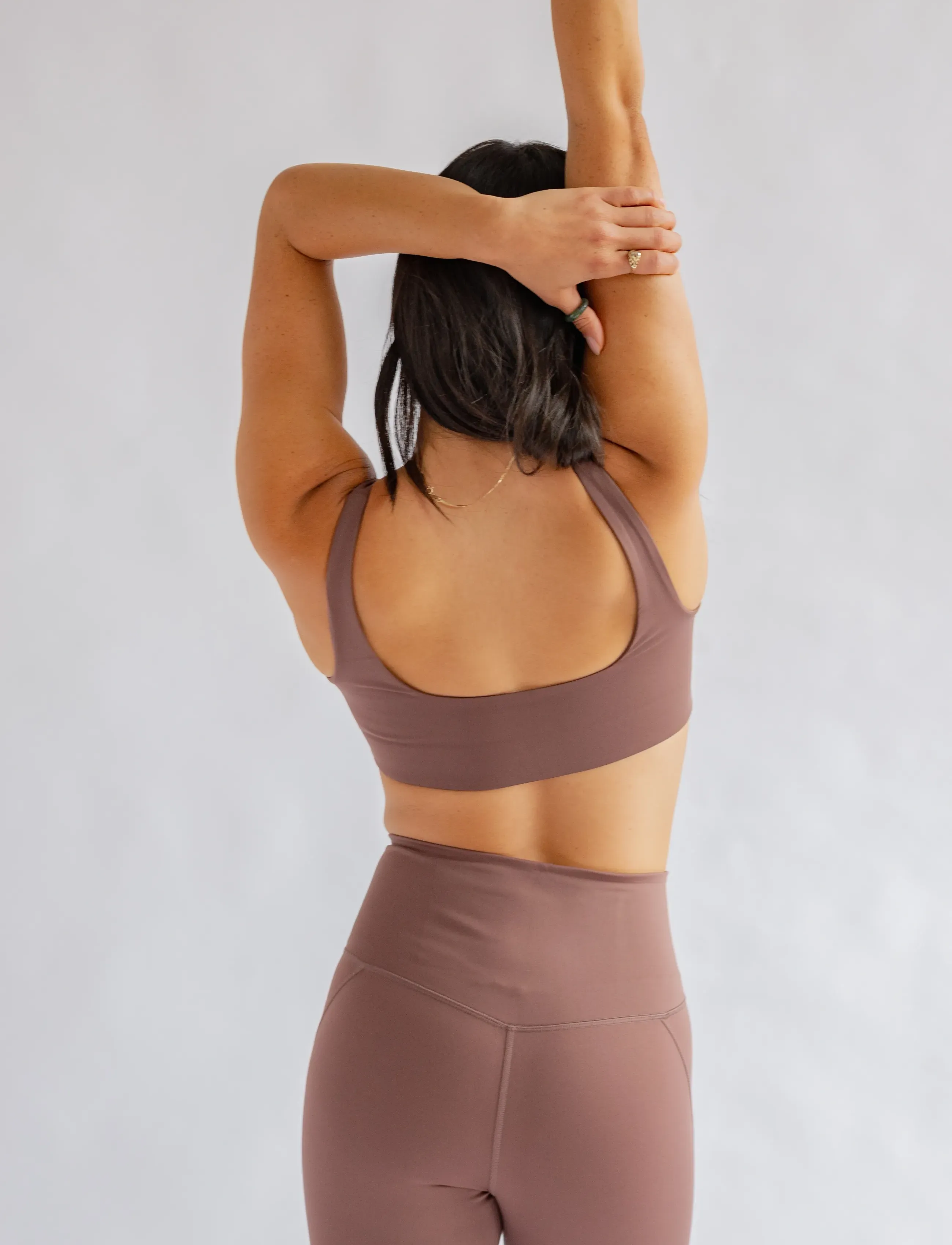 Girlfriend Collective - Tommy Bra, Square-Neck - sports bh'er: medium støtte - storm - 5