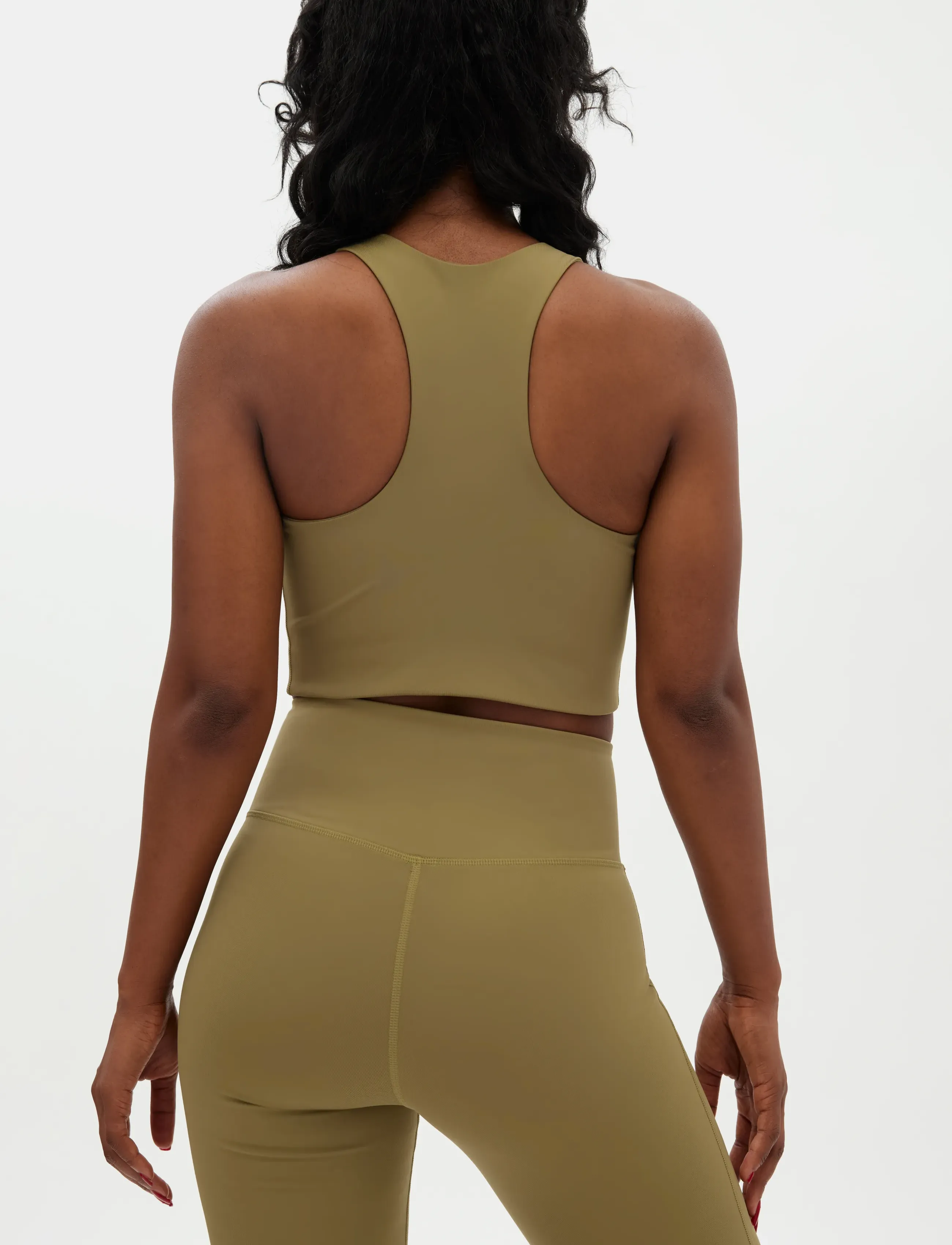 Girlfriend Collective - Dylan Bra - sports bh'er: medium støtte - artichoke - 2