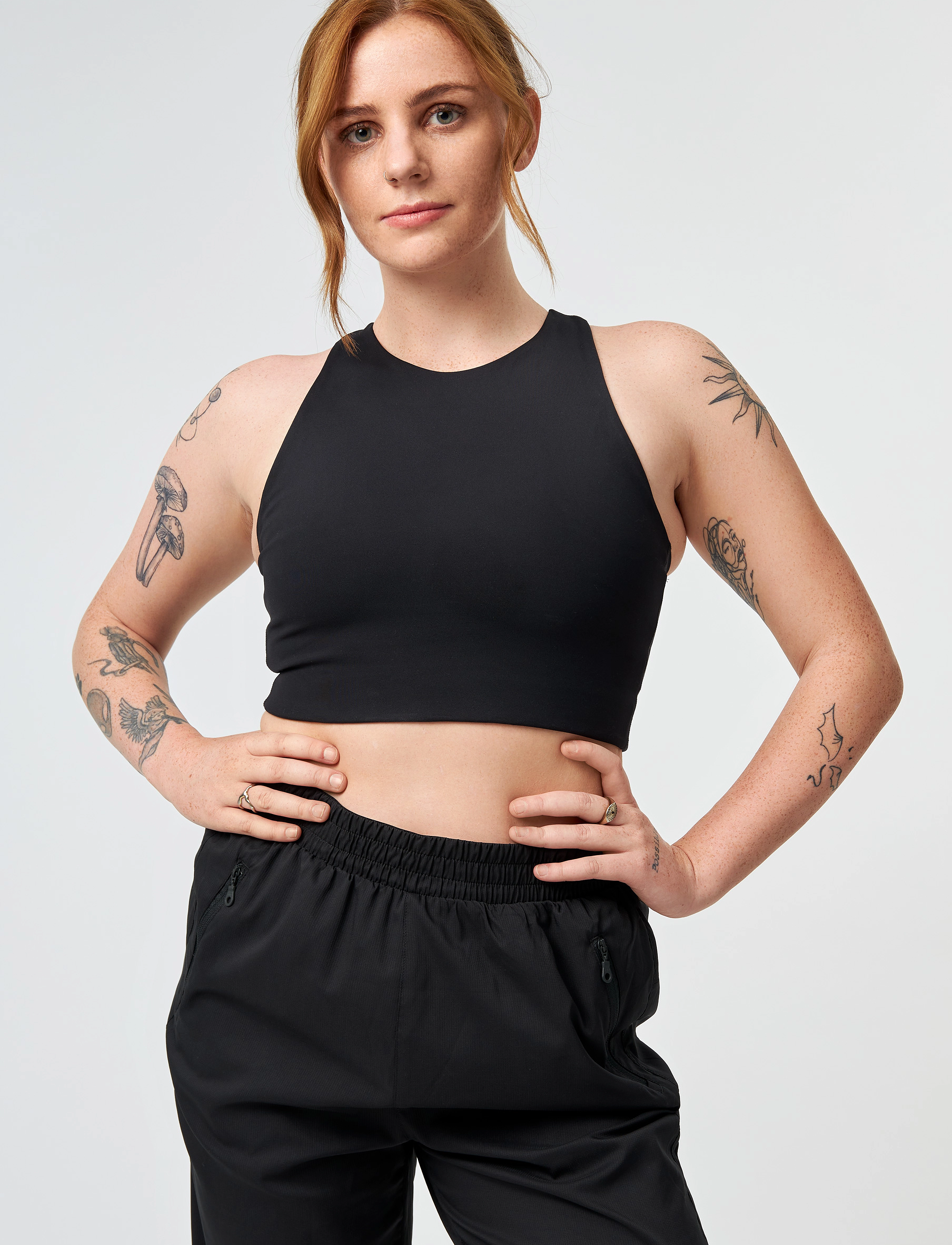 Girlfriend Collective - Dylan Bra - mittlerer halt - black - 4