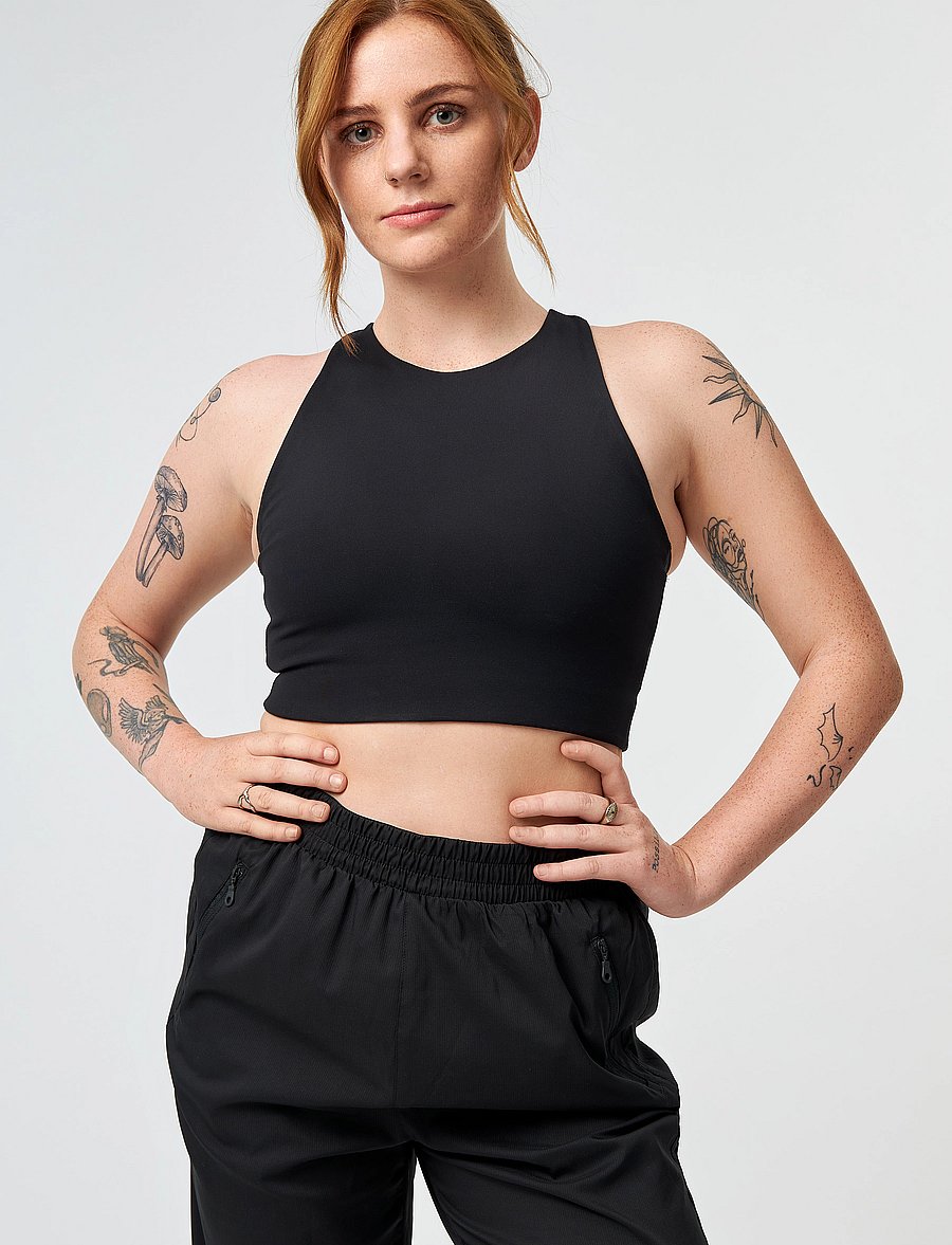 Girlfriend Collective - Dylan Bra - mittlerer halt - black - 4