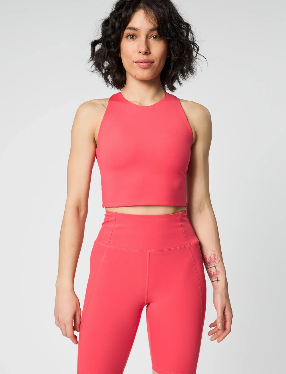 Girlfriend Collective - Dylan Bra - mittlerer halt - geranium - 0