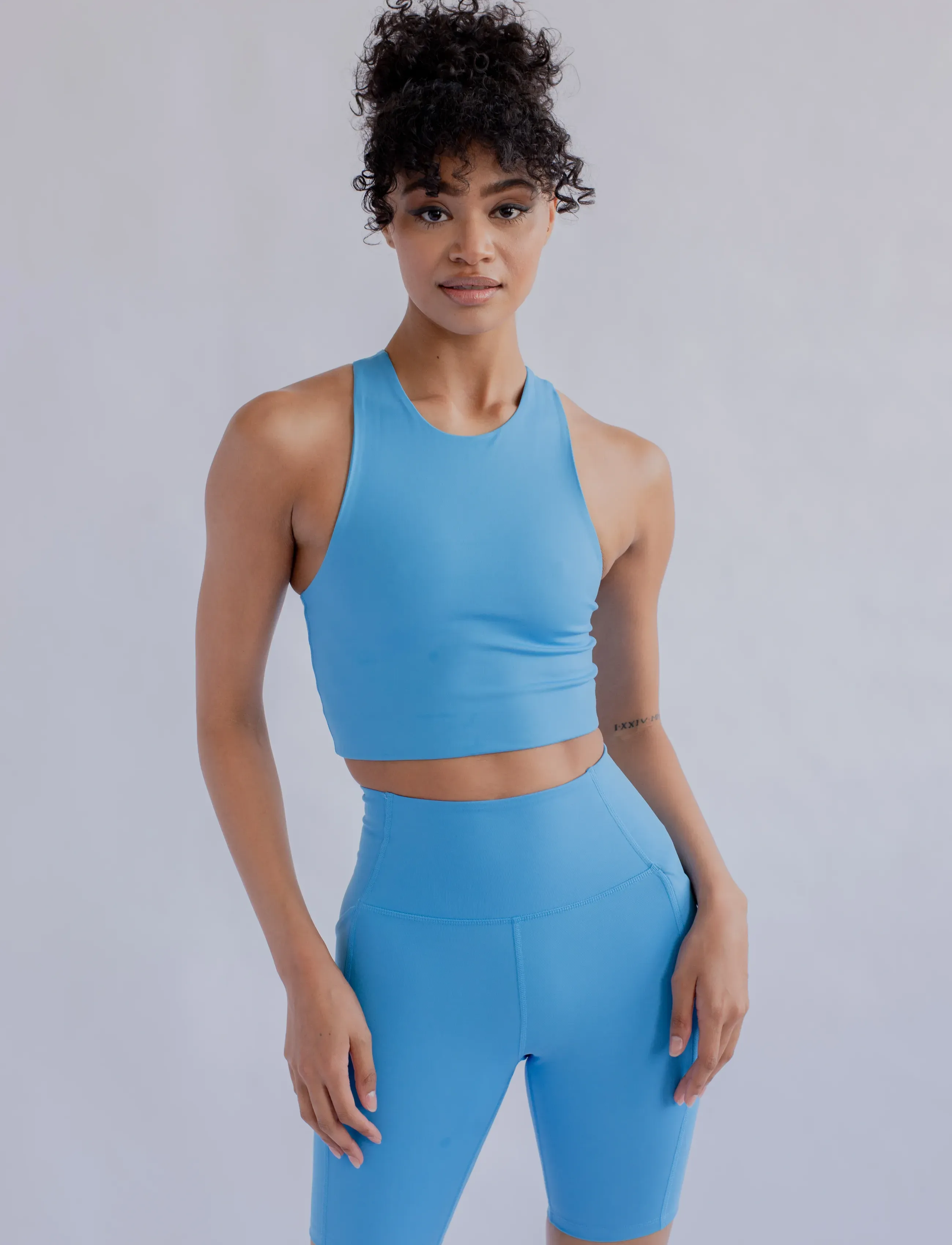Girlfriend Collective - Dylan Bra - sport-bhs: mittlerer halt - haze - 4