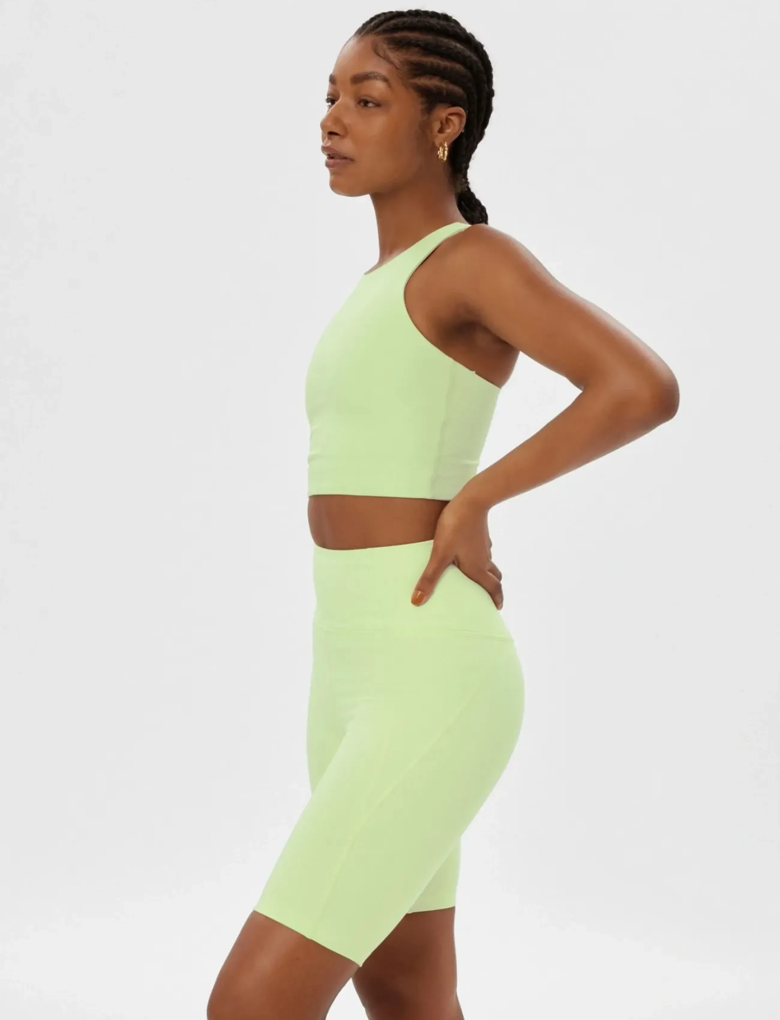Girlfriend Collective - Dylan Bra - spordirinnahoidjad: keskmine - key lime - 4