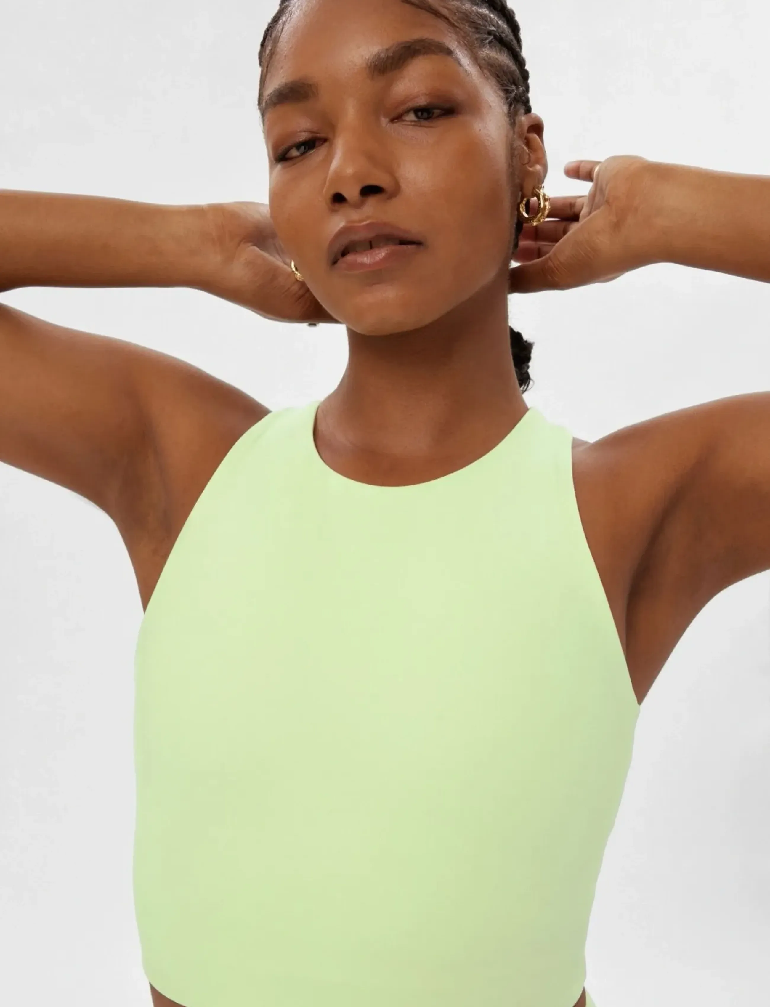 Girlfriend Collective - Dylan Bra - spordirinnahoidjad: keskmine - key lime - 5