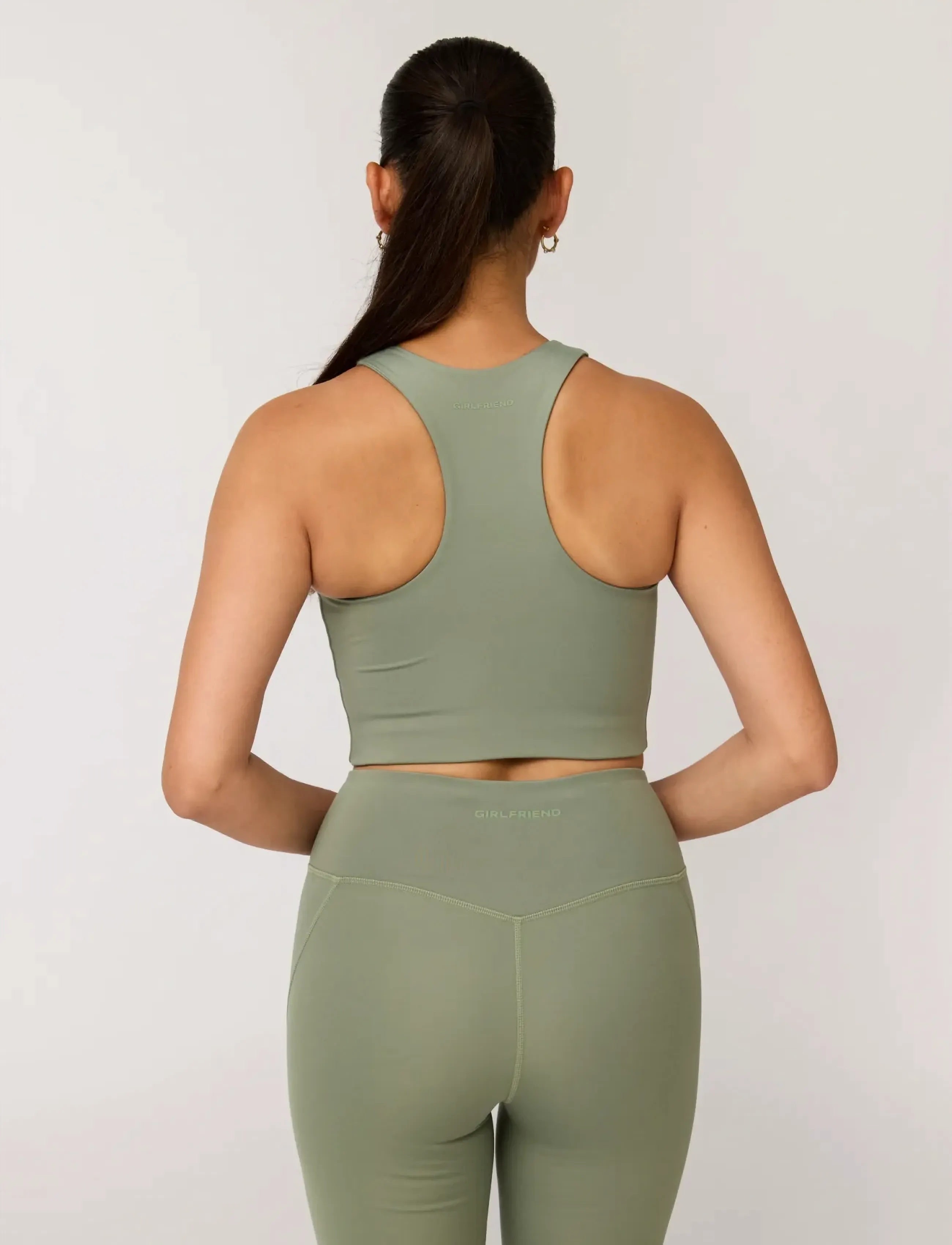 Girlfriend Collective - Dylan Bra - sports bh'er: medium støtte - leaf - 3