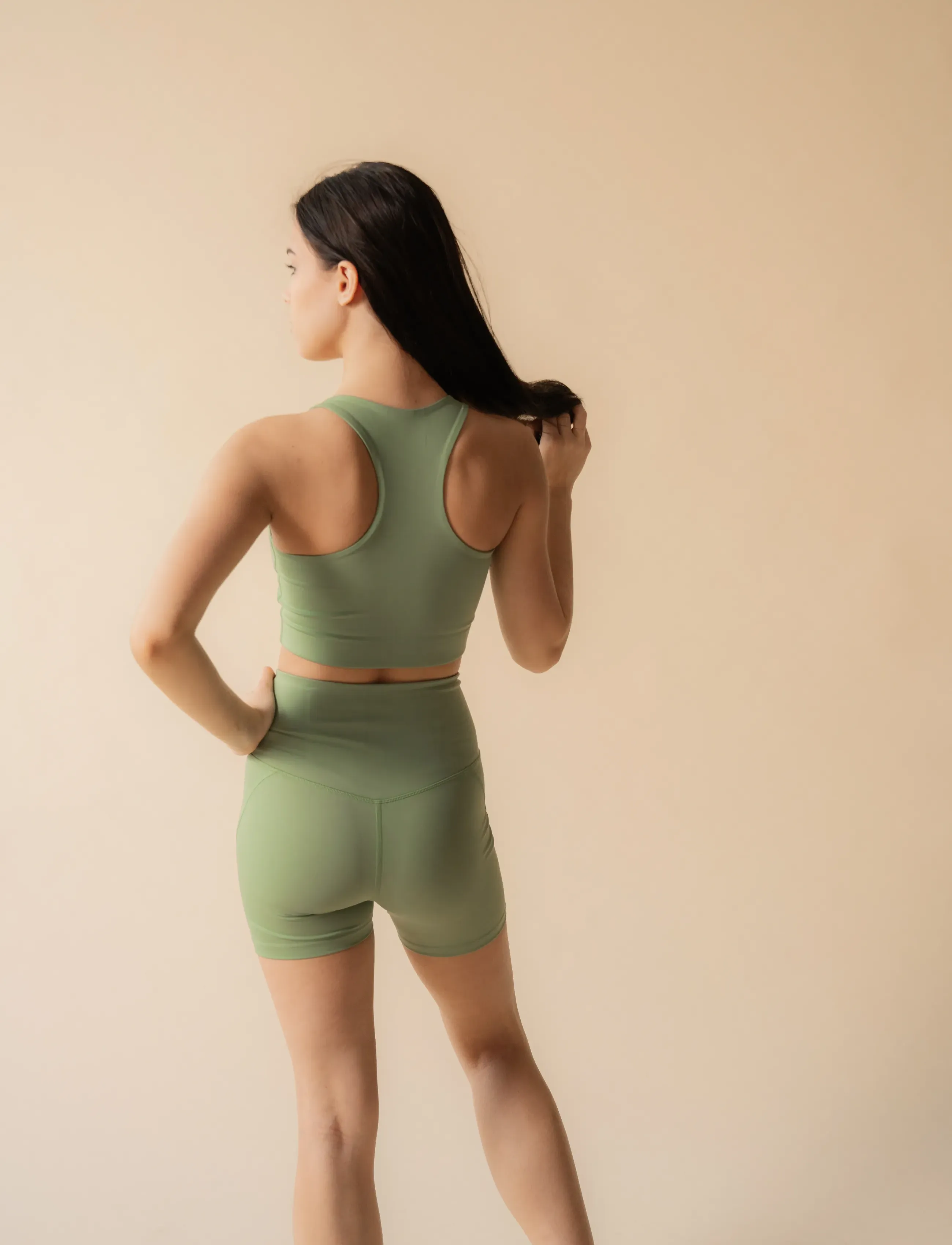 Girlfriend Collective - Dylan Bra - sports bh'er: medium støtte - mantis - 5