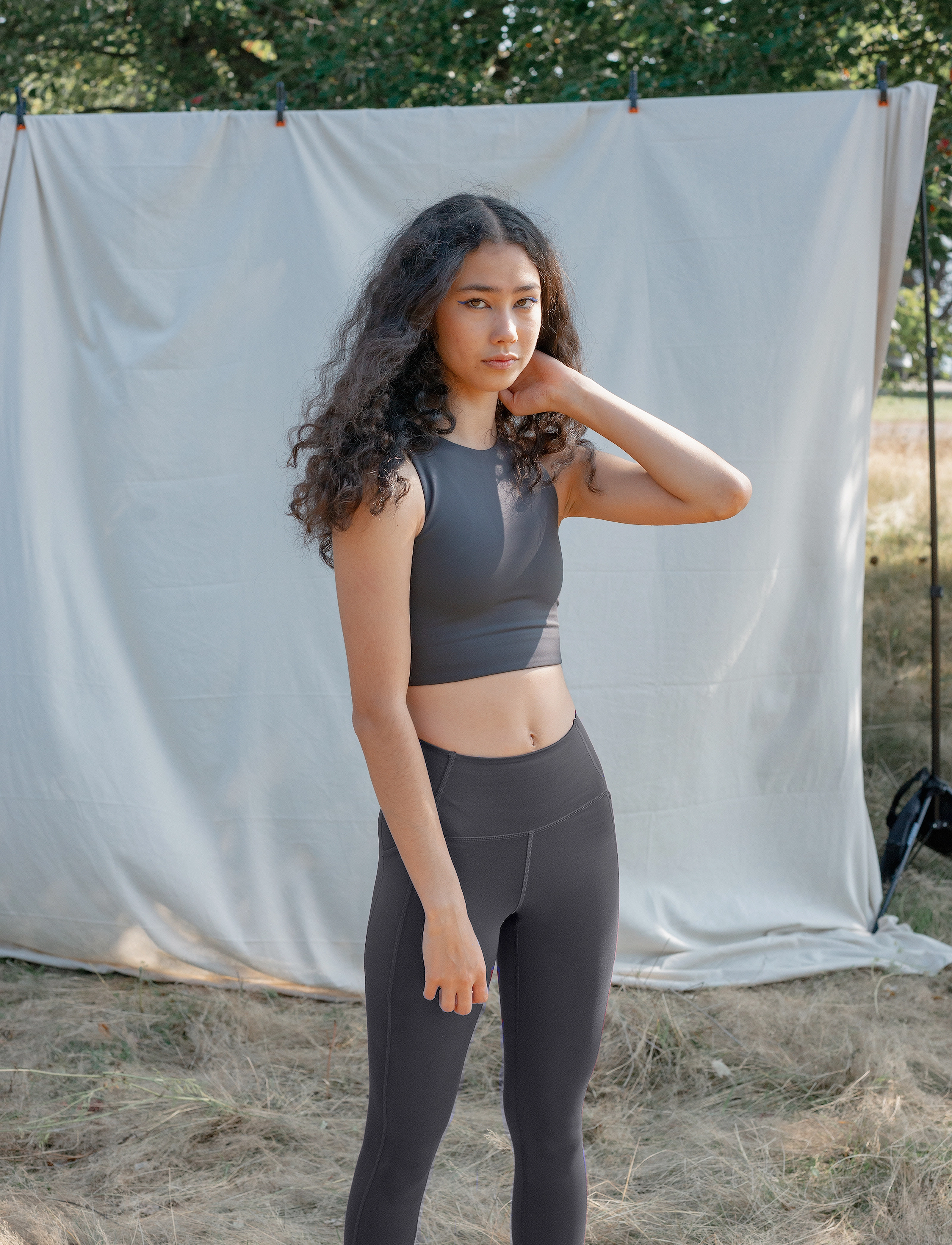 Girlfriend Collective - Dylan Bra - sports bh'er: medium støtte - moon - 4