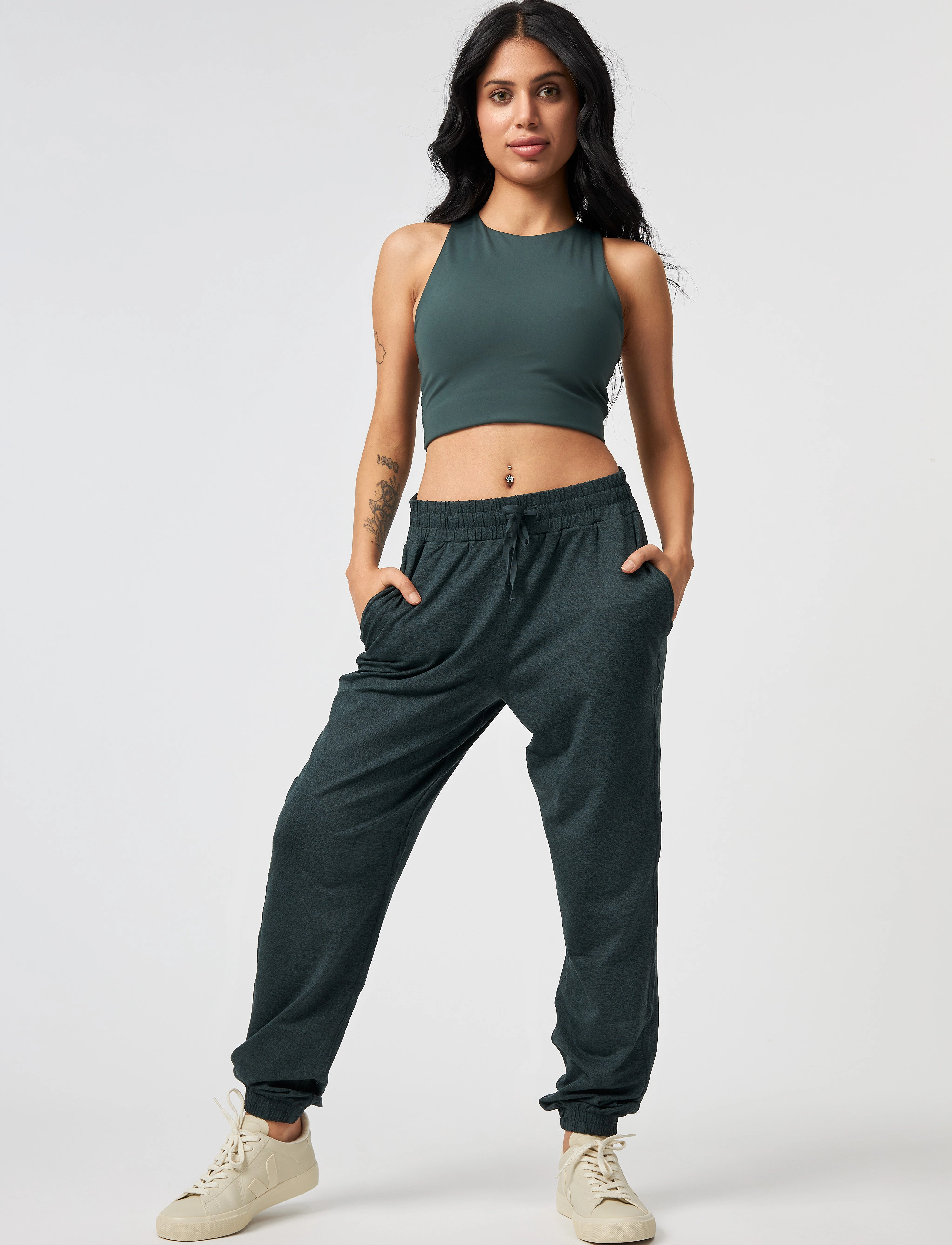 Girlfriend Collective Dylan Bra, S, Bras & Oberteile, Khakigrün - Sports All, Frauen
