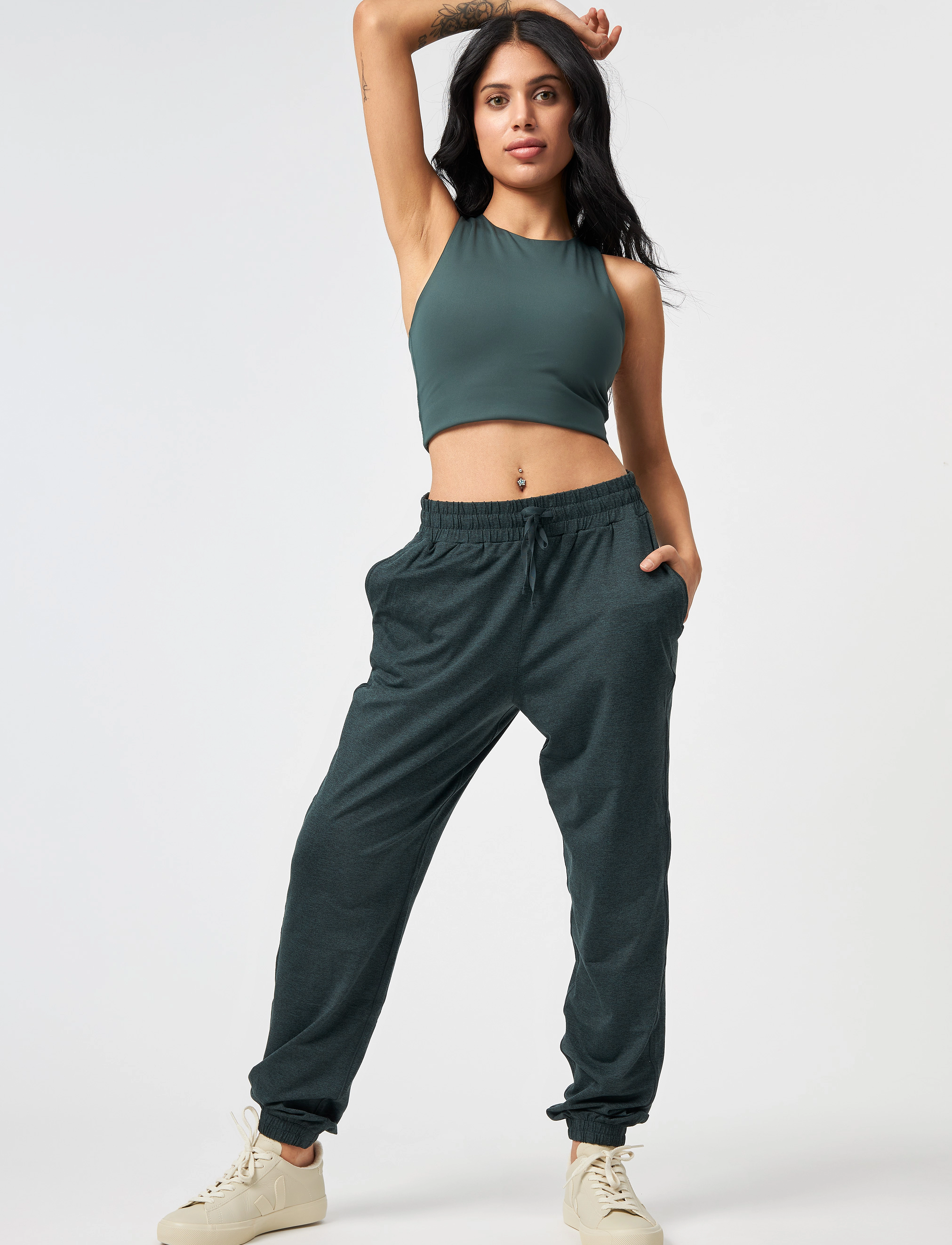 Girlfriend Collective - Dylan Bra - spordirinnahoidjad: keskmine - moss - 3