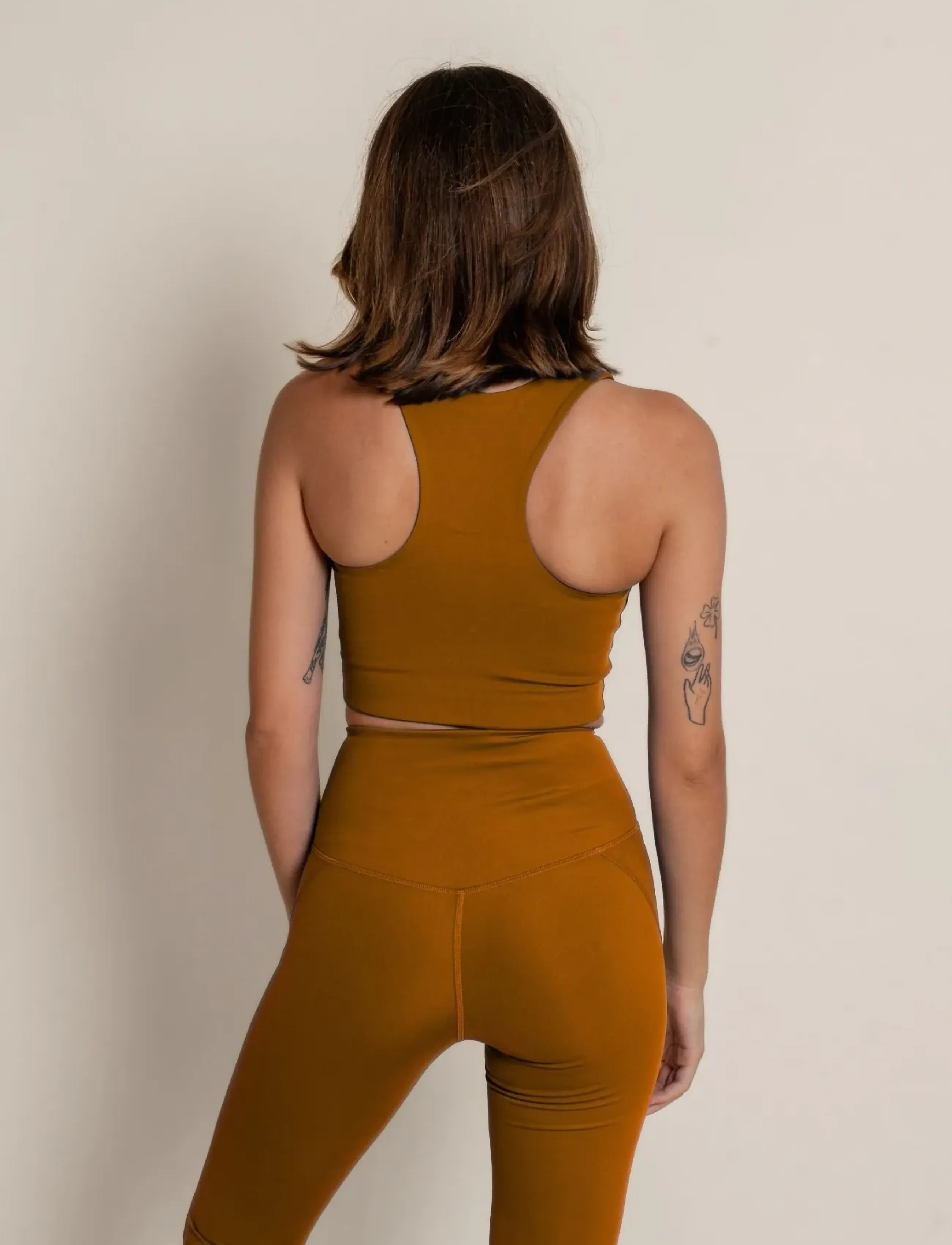 Girlfriend Collective - Dylan Bra - spordirinnahoidjad: keskmine - saddle - 3