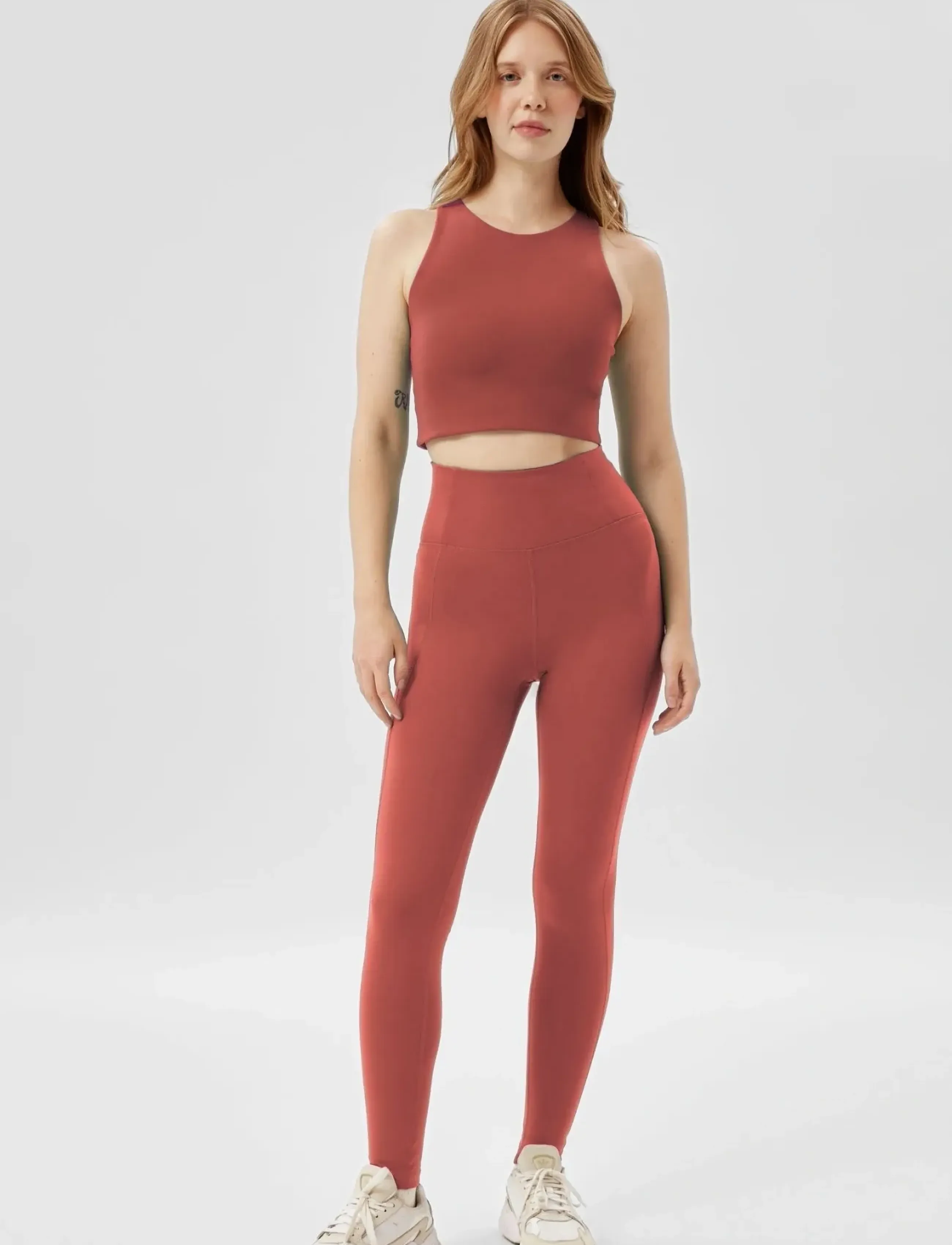 Girlfriend Collective - Dylan Bra - sports bh'er: medium støtte - sedona - 5